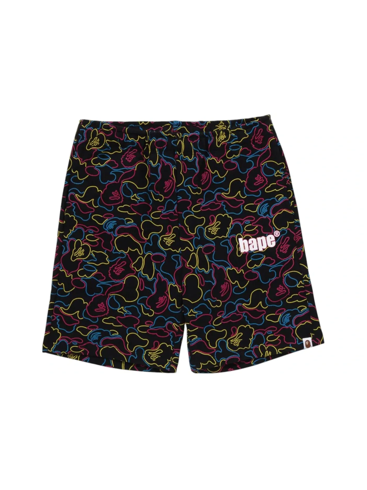Мужские шорты свободного кроя с принтом BAPE Neon Camo — изображение 1 из 1, мульти