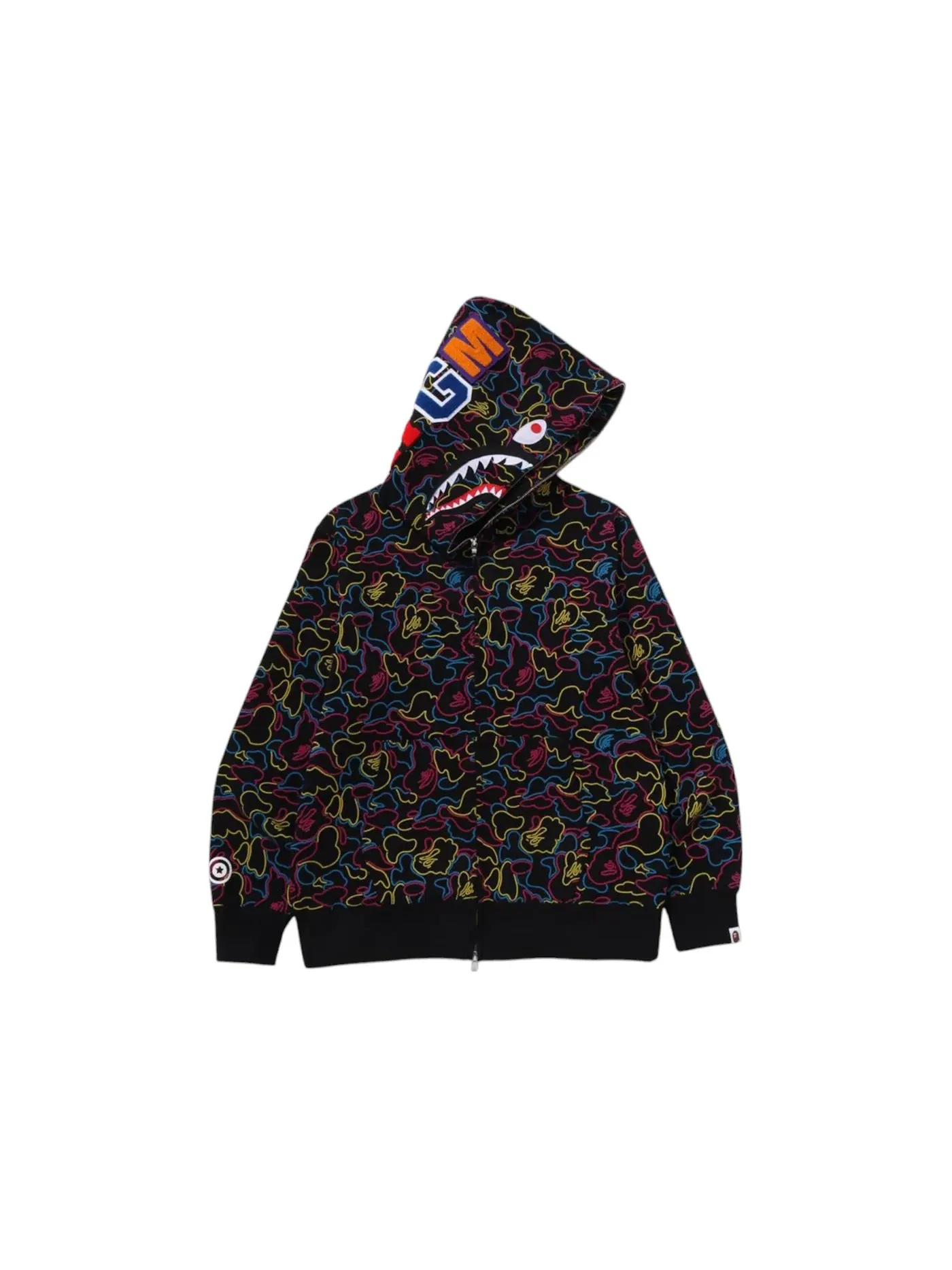Мужской худи с камуфляжным принтом BAPE Hoodie — изображение 1 из 1, мульти