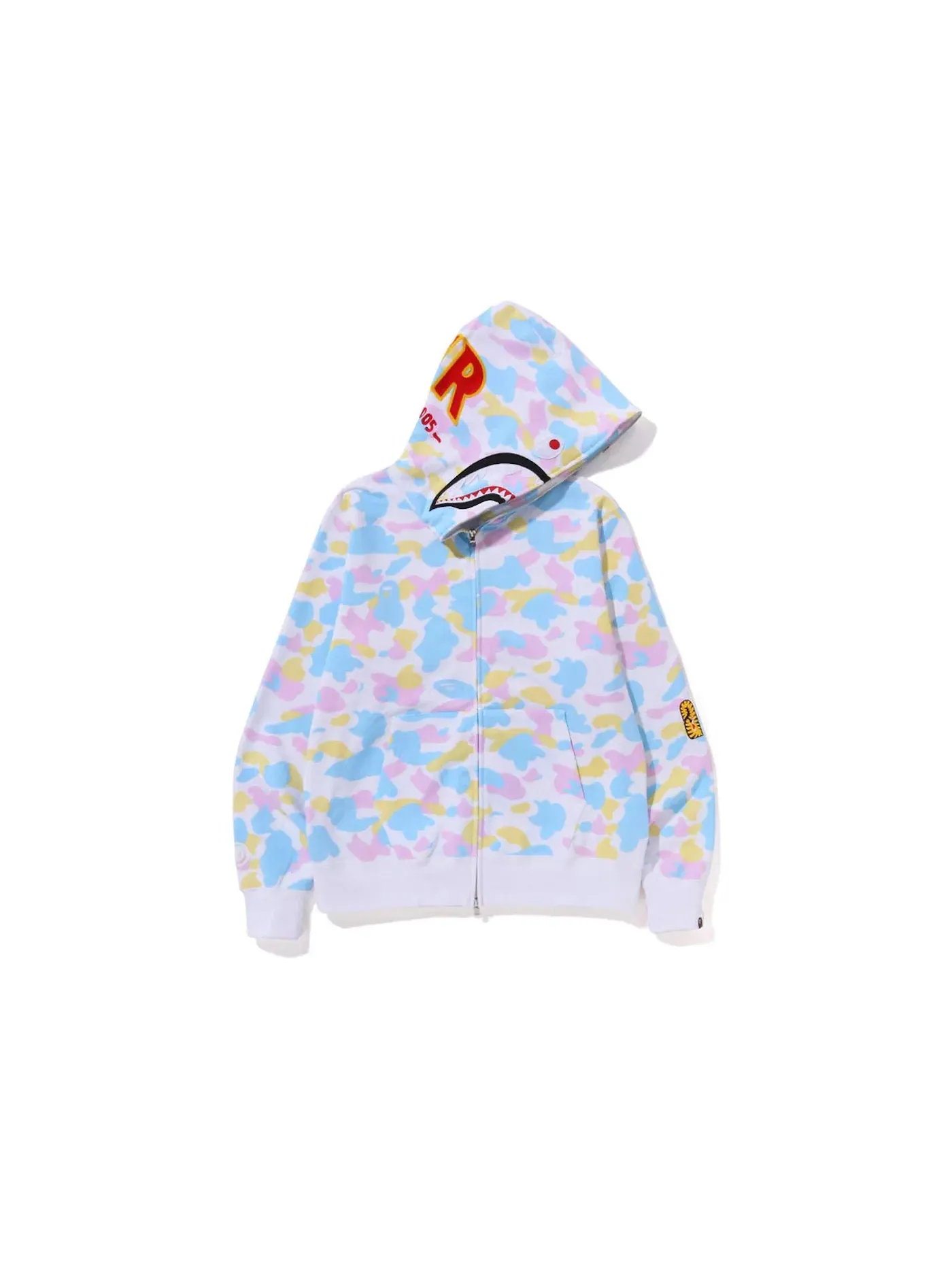 Мужская худи с камуфляжным принтом BAPE — изображение 1 из 2, белый