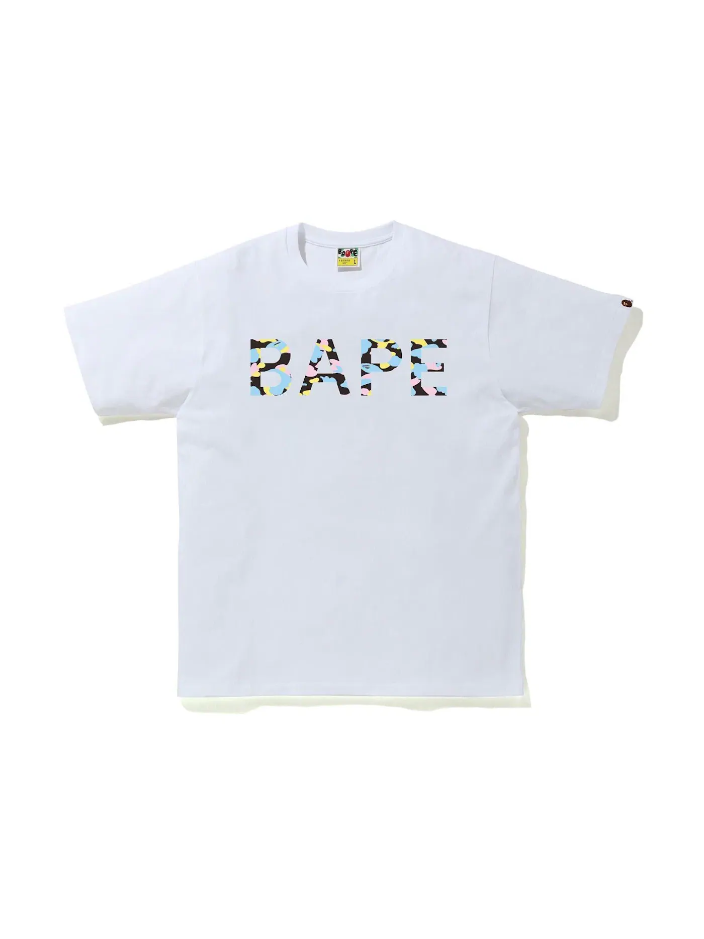 Мужская футболка с камуфляжным принтом Tee BAPE — изображение 1 из 1, белый