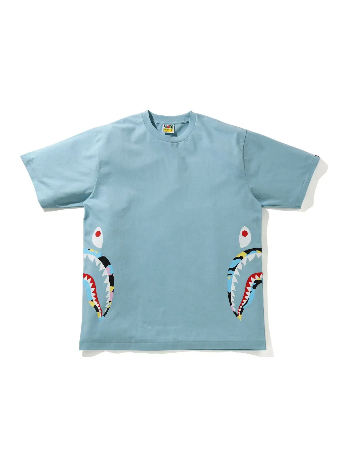 Мужская футболка с принтом BAPE Tee — изображение 1 из 2, синий