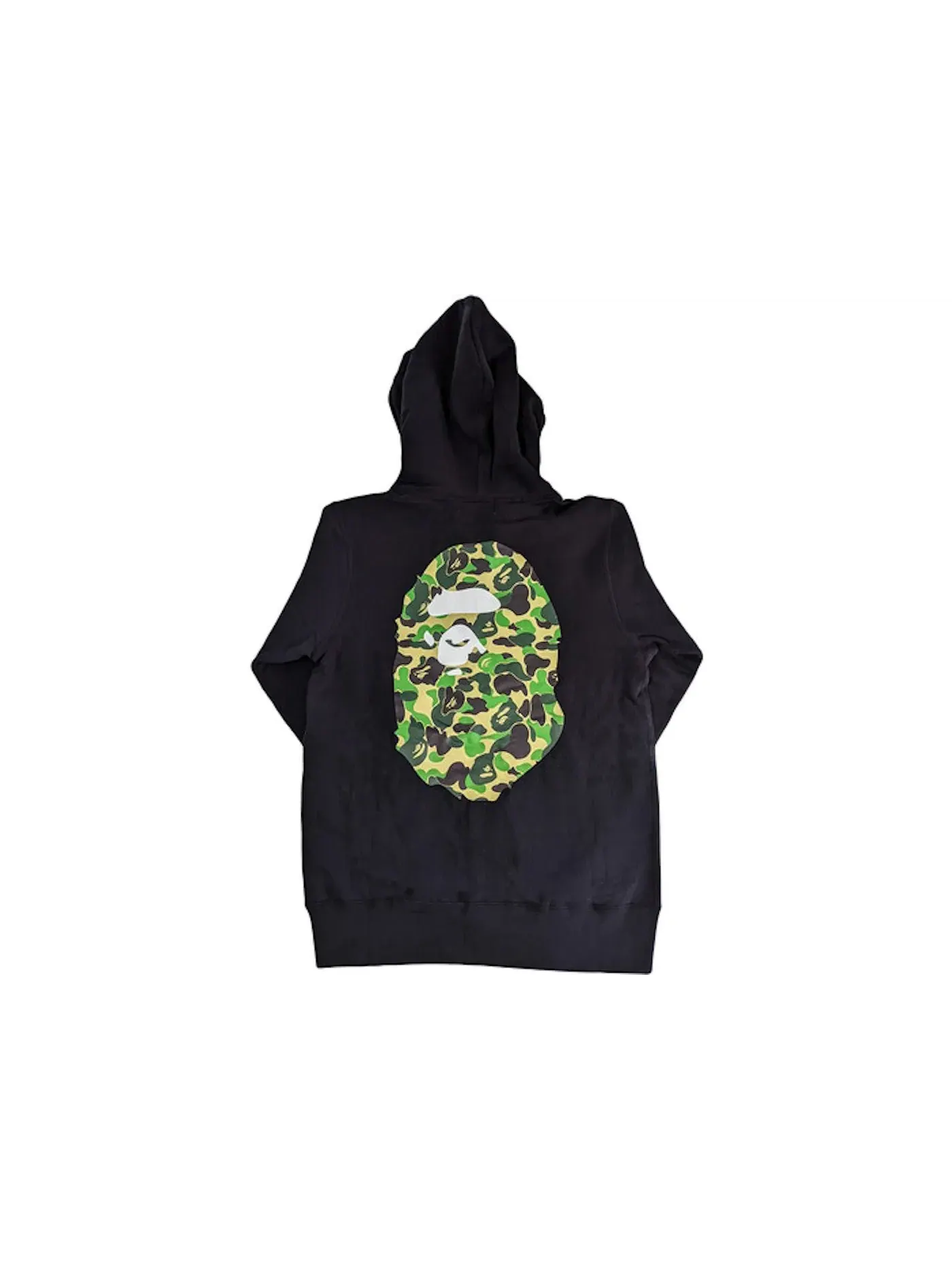 Мужская худи с принтом Premium Zip Hoodie BAPE — изображение 2 из 2, черный