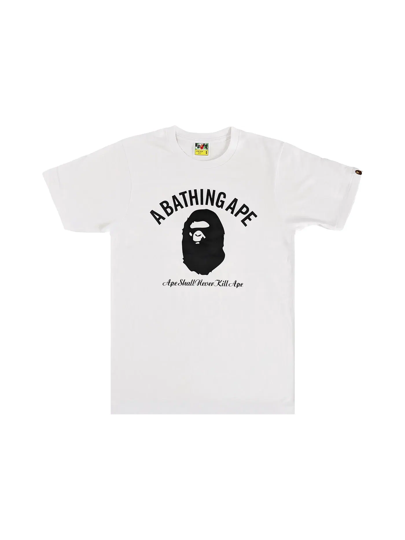 Мужская футболка с принтом BAPE Tee BAPE — изображение 1 из 1, белый