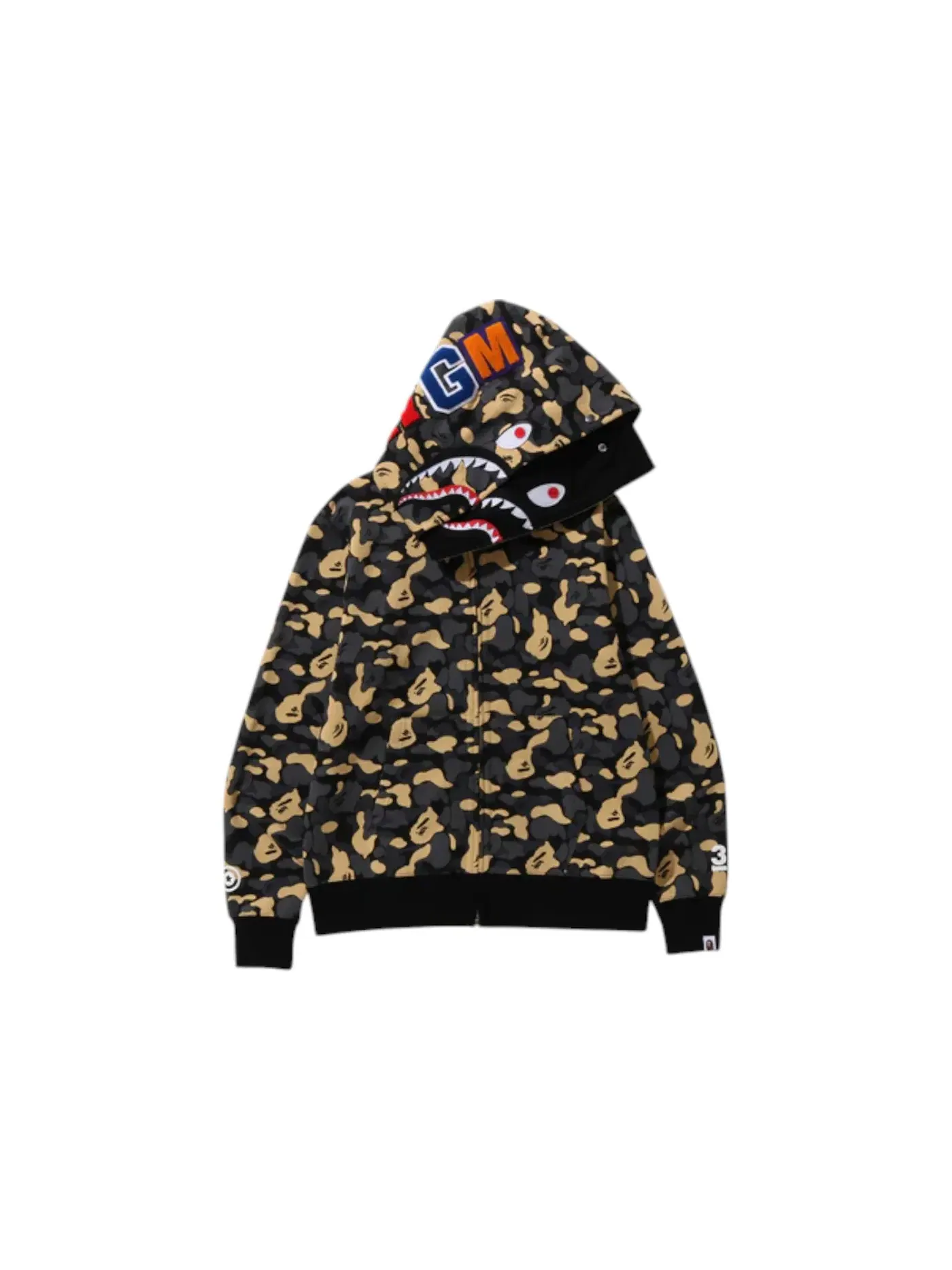 Мужской худи с принтом BAPE New York Madison Avenue 3rd Anniversary Double Shark BAPE — изображение 1 из 2, мульти