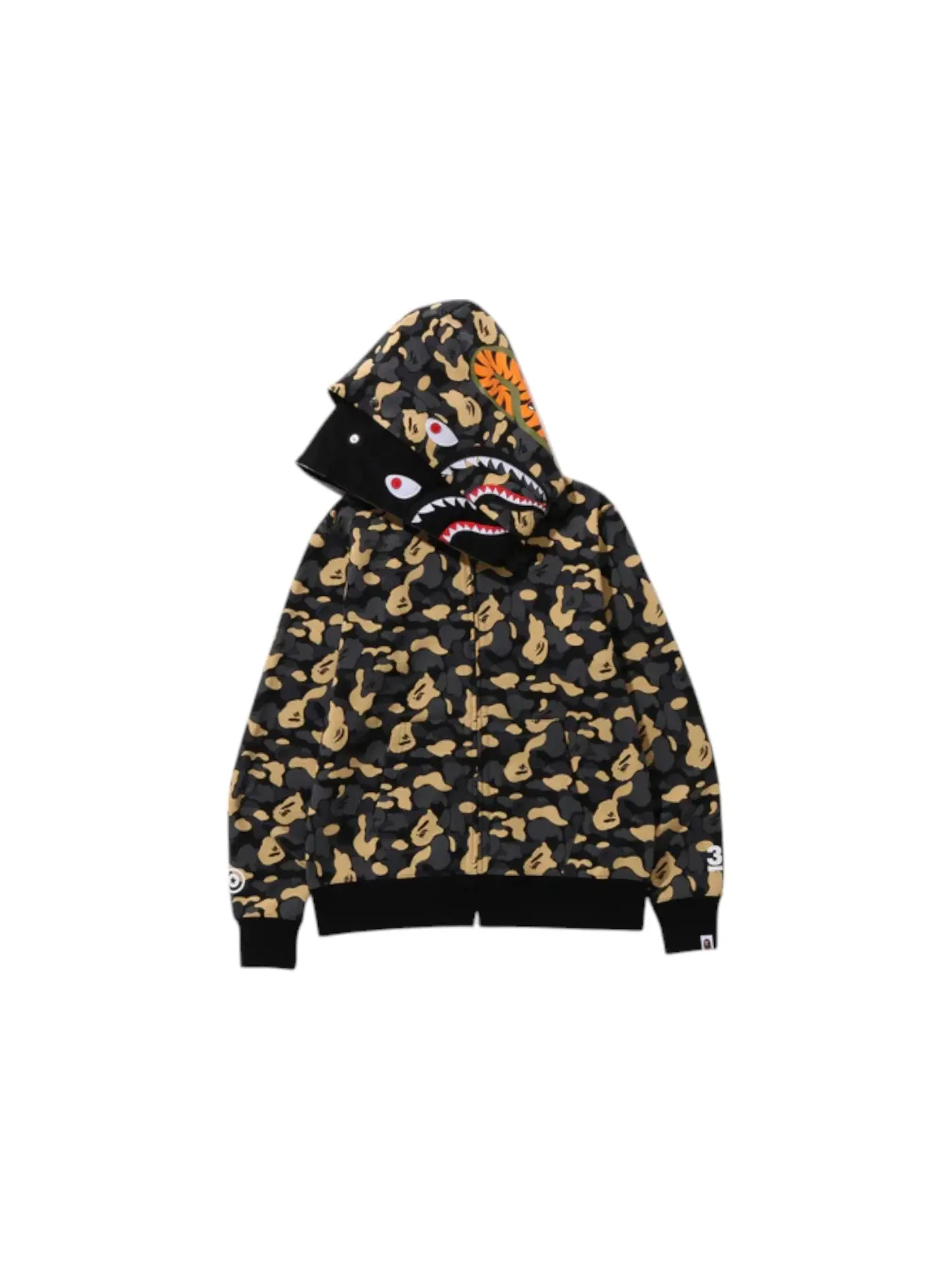 Мужской худи с принтом BAPE New York Madison Avenue 3rd Anniversary Double Shark BAPE — изображение 2 из 2, мульти