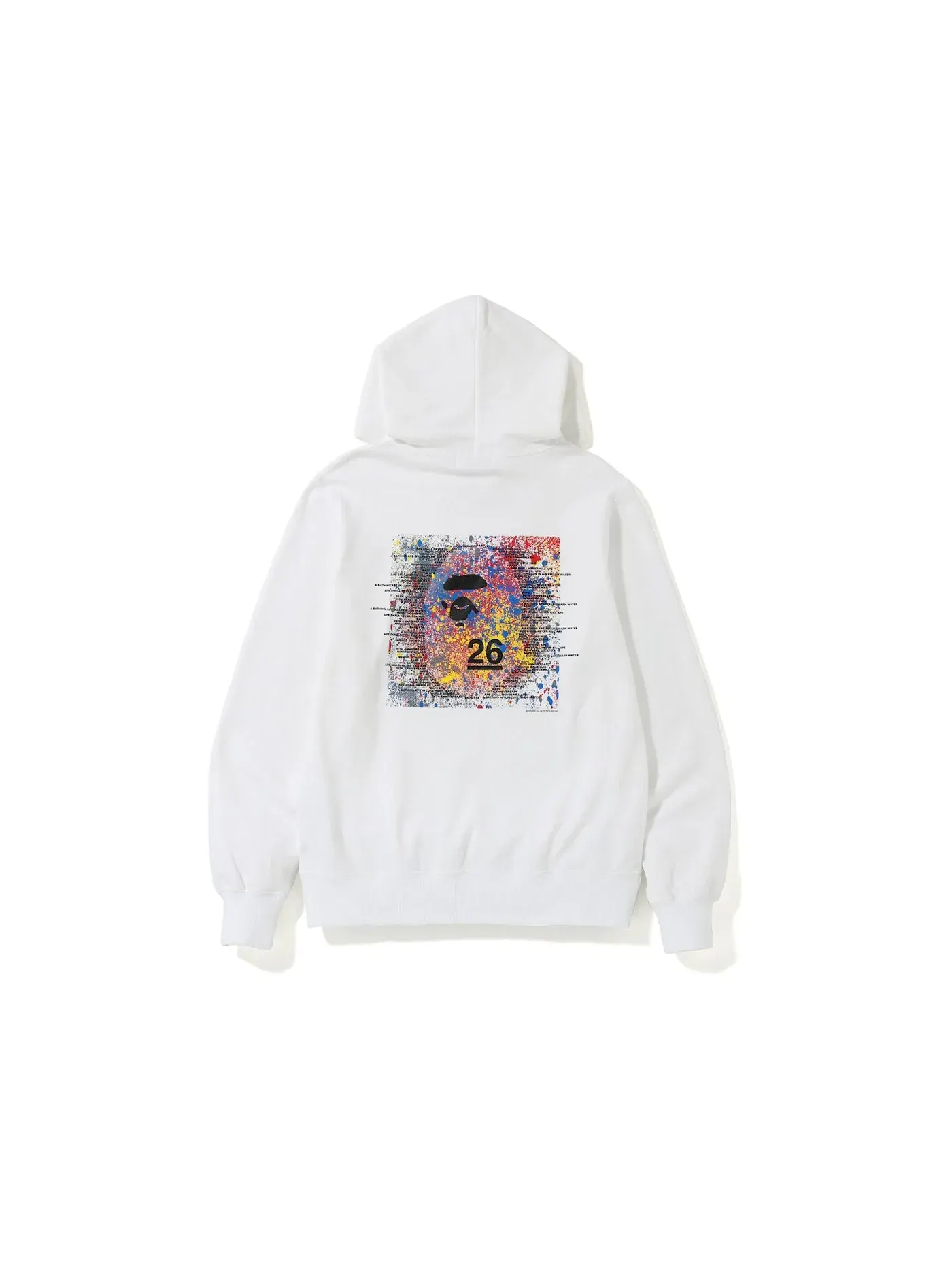 Мужской пуловер-худи с принтом BAPE Nowhere 26th Anniversary BAPE — изображение 1 из 2, белый