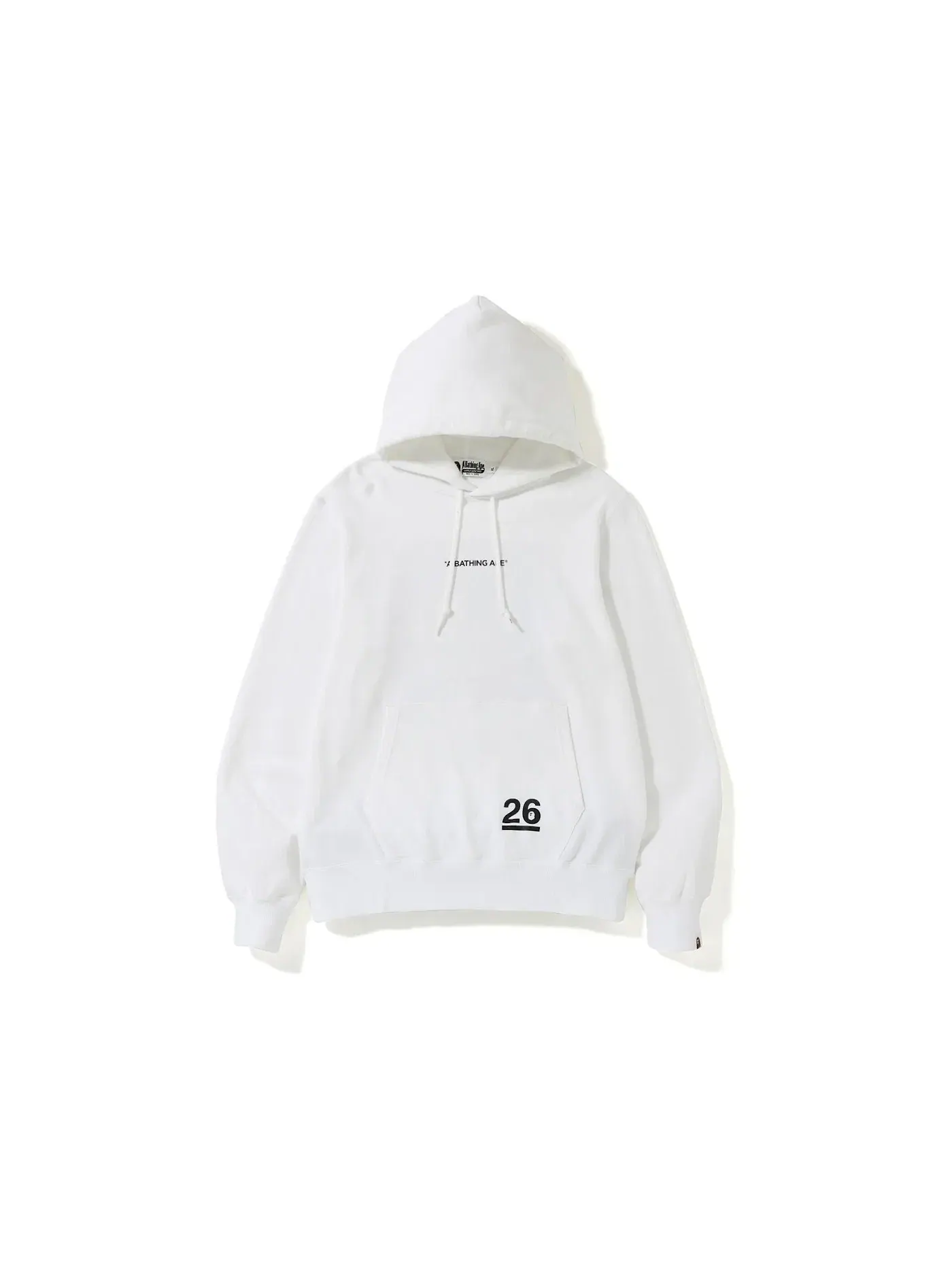 Мужской пуловер-худи с принтом BAPE Nowhere 26th Anniversary BAPE — изображение 2 из 2, белый