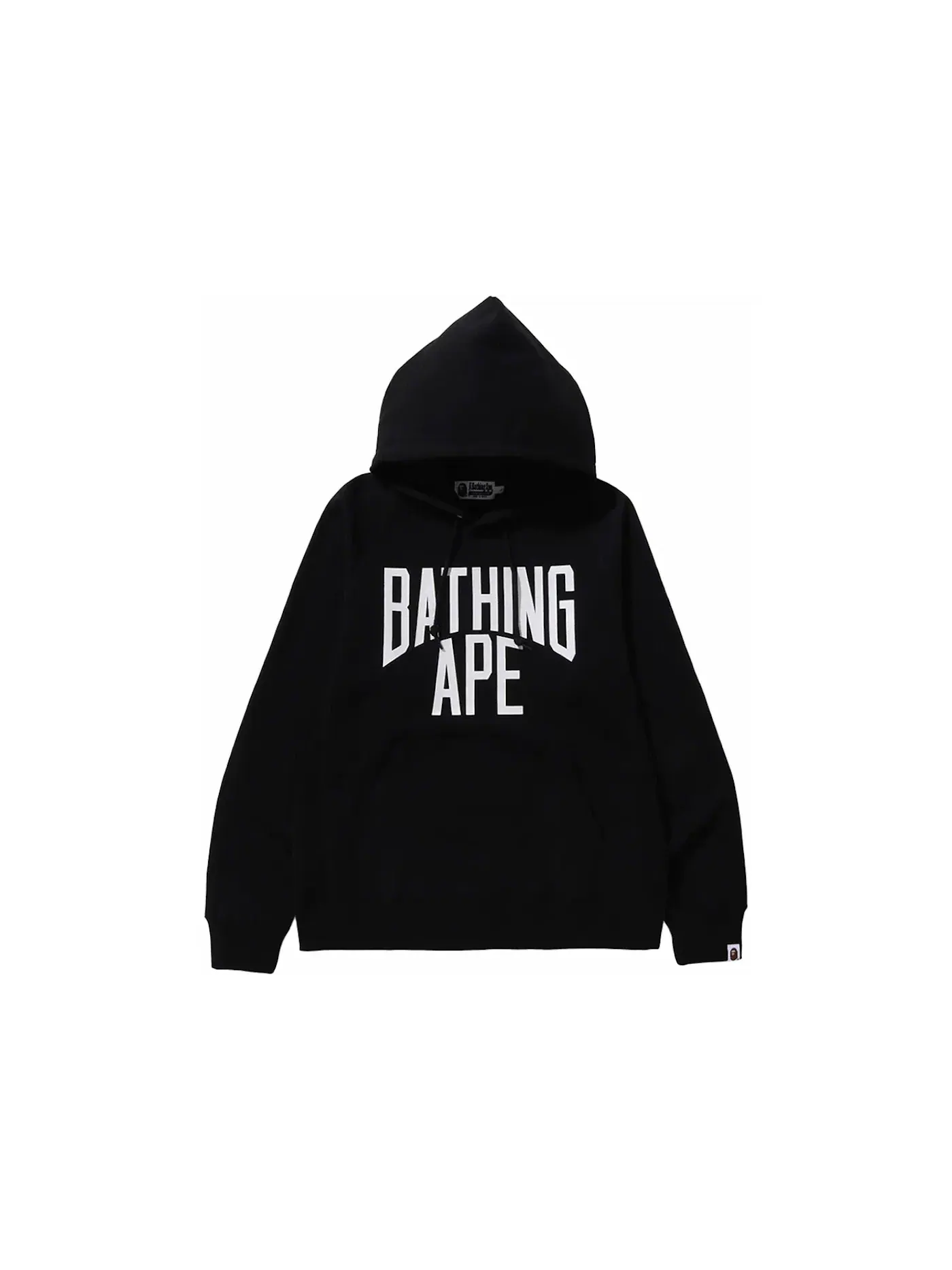 Мужской пуловер с капюшоном с принтом BAPE NYC Logo Hoodie BAPE — изображение 1 из 1, черный