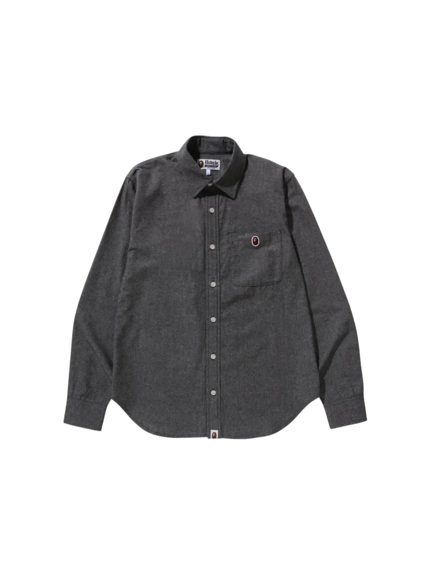 Мужская рубашка с воротником BAPE Shirt — изображение 1 из 2, черный