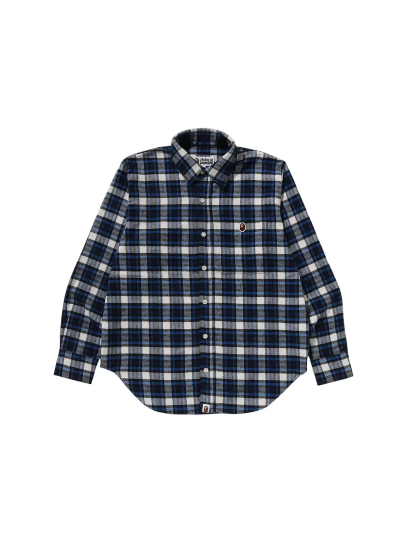 Унисекс рубашка с принтом One Point Check BAPE — изображение 1 из 1, мульти