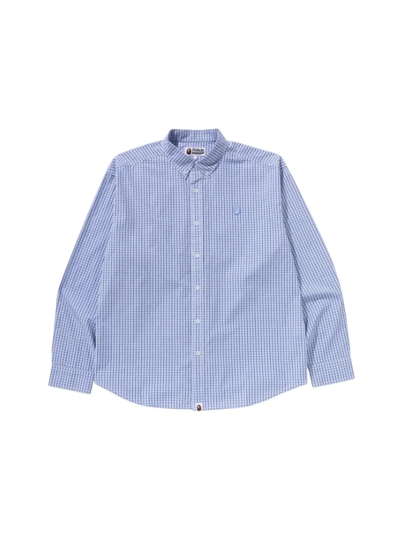 Мужская рубашка с длинным рукавом BAPE Shirt — изображение 1 из 1, синий