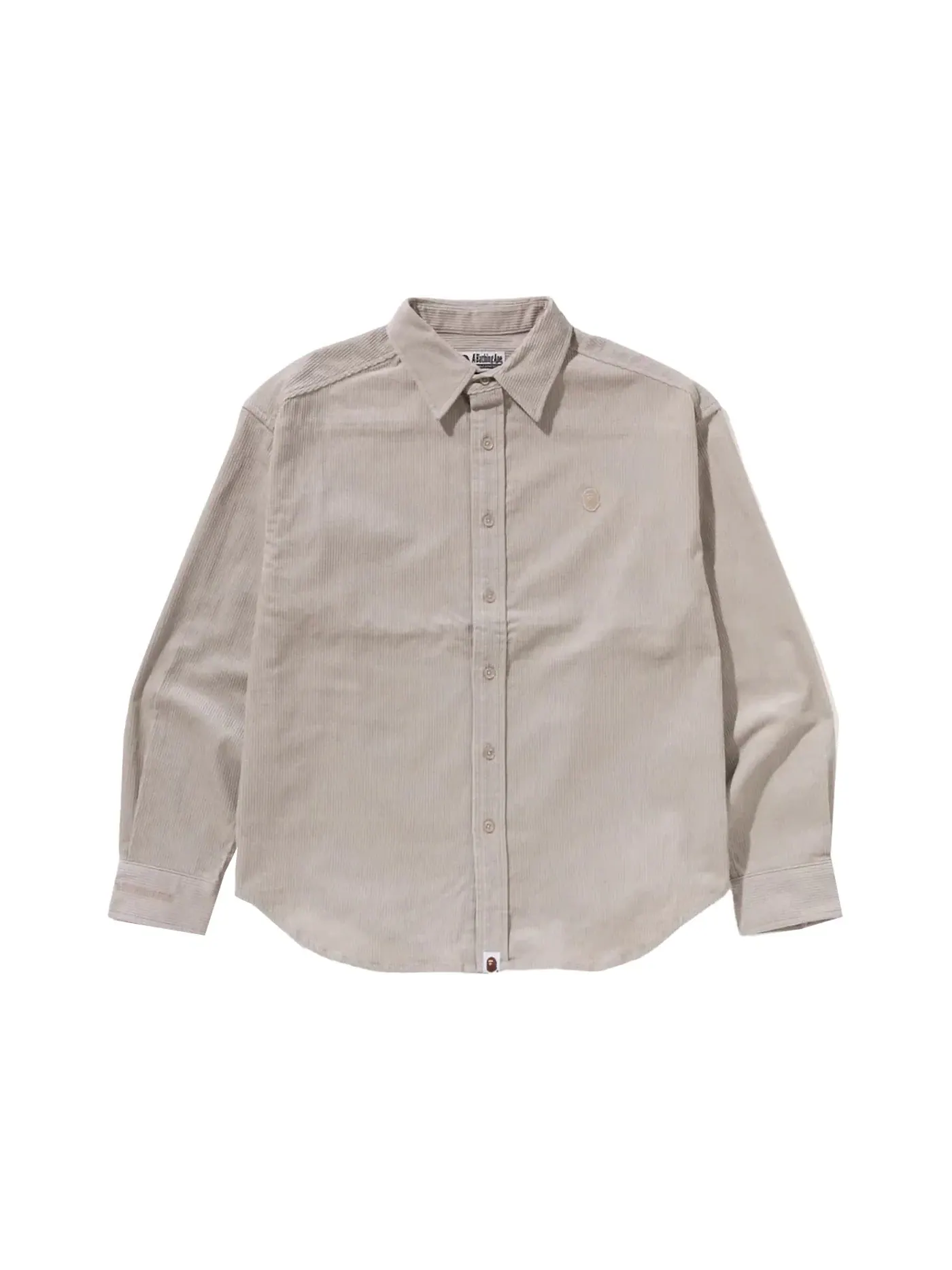 Мужская рубашка с длинным рукавом One Point Corduroy BAPE — изображение 1 из 2, белый