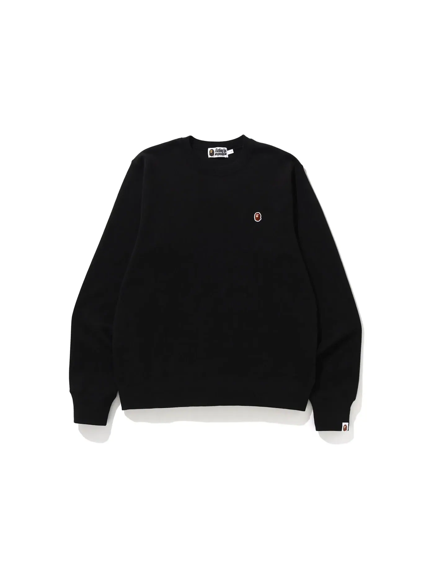 Мужской свитшот с круглым вырезом BAPE — изображение 1 из 2, черный