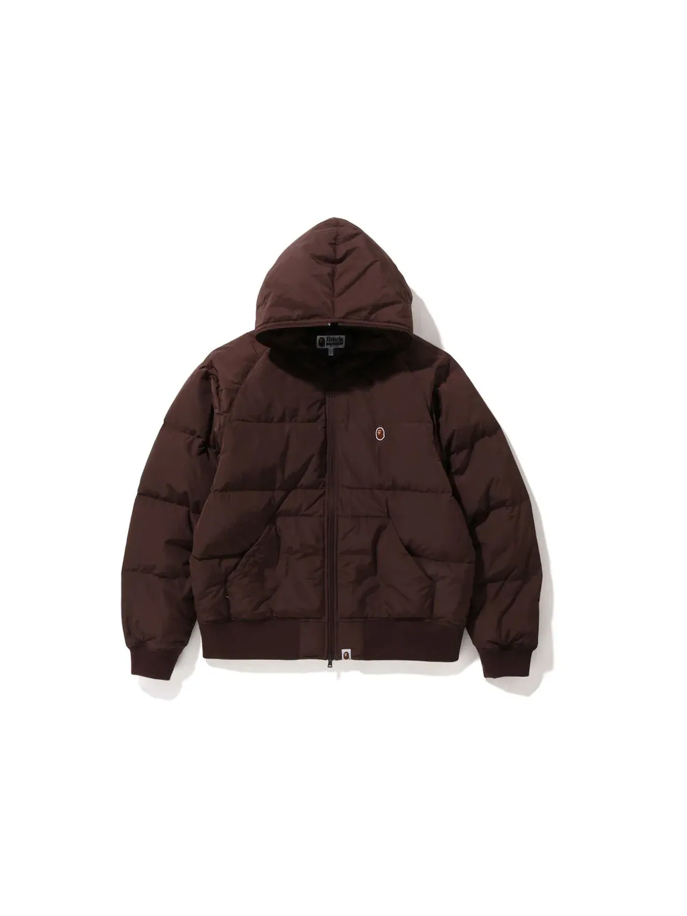 Мужская куртка-пуховик с капюшоном BAPE Jacket (FW22) — изображение 1 из 1, коричневый