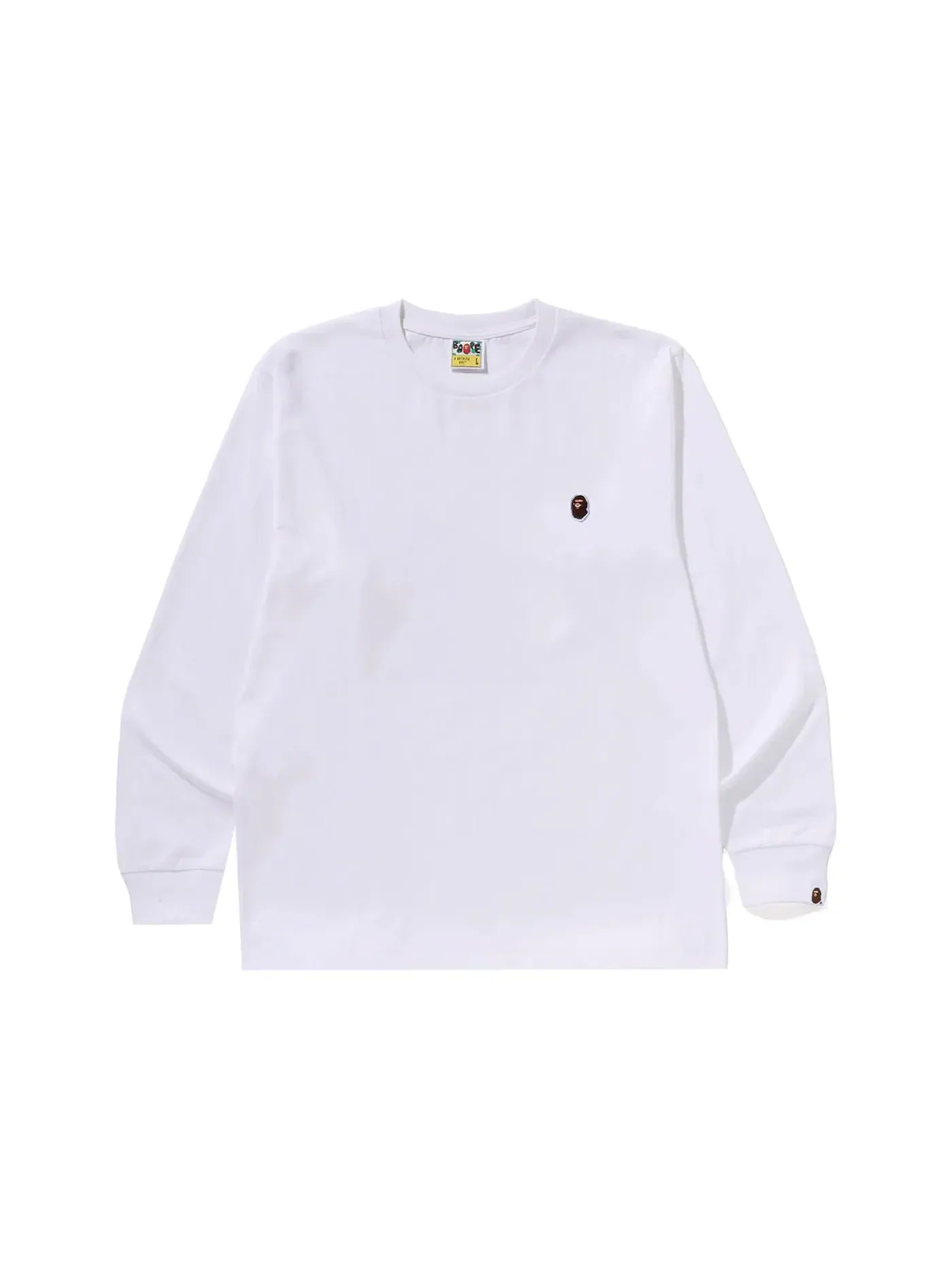 Мужская футболка с длинным рукавом BAPE Tee — изображение 1 из 1, белый