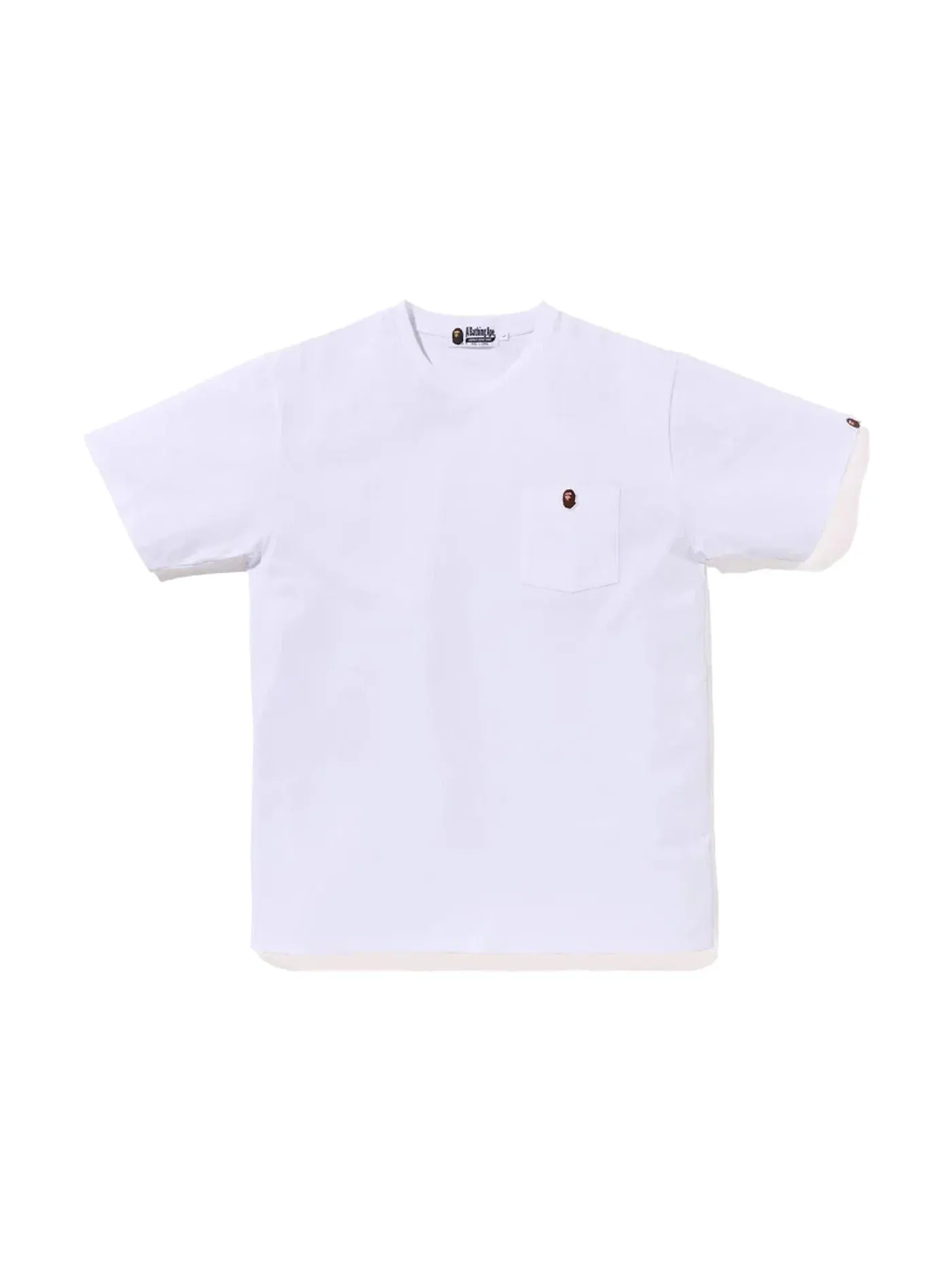 Мужская футболка с принтом BAPE Tee — изображение 1 из 2, белый