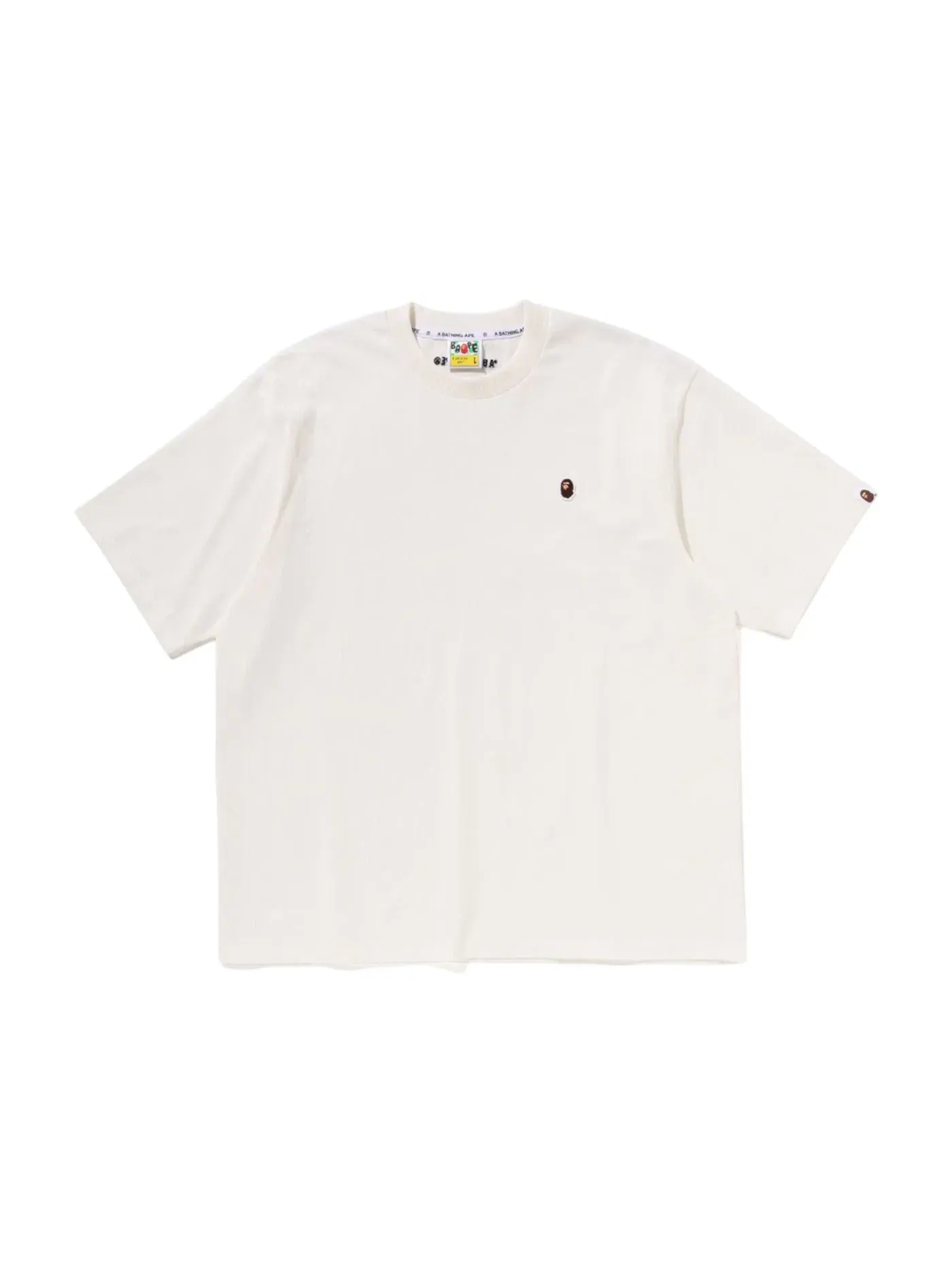 Мужская футболка свободного кроя Tee (SS25) BAPE — изображение 1 из 2, белый