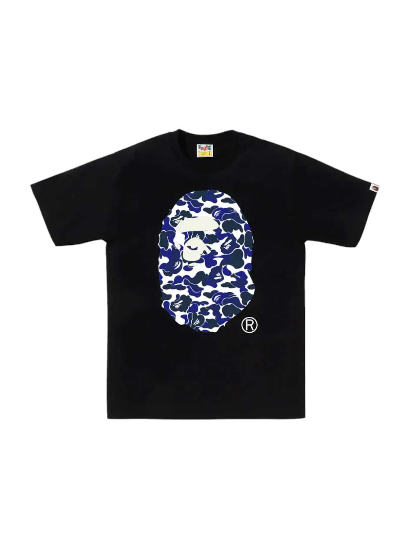 Мужская футболка с принтом Tee BAPE — изображение 1 из 1, черный