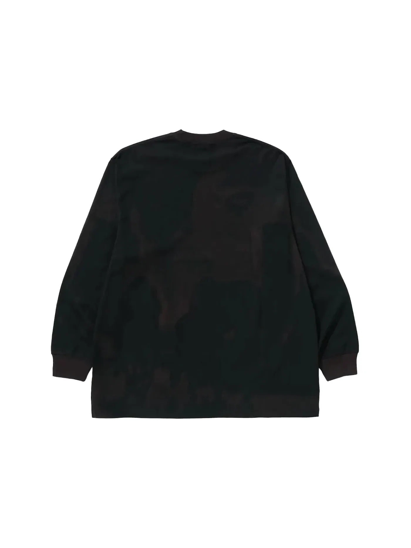 Мужская футболка с длинным рукавом BAPE Overprint Logo — изображение 2 из 2, черный