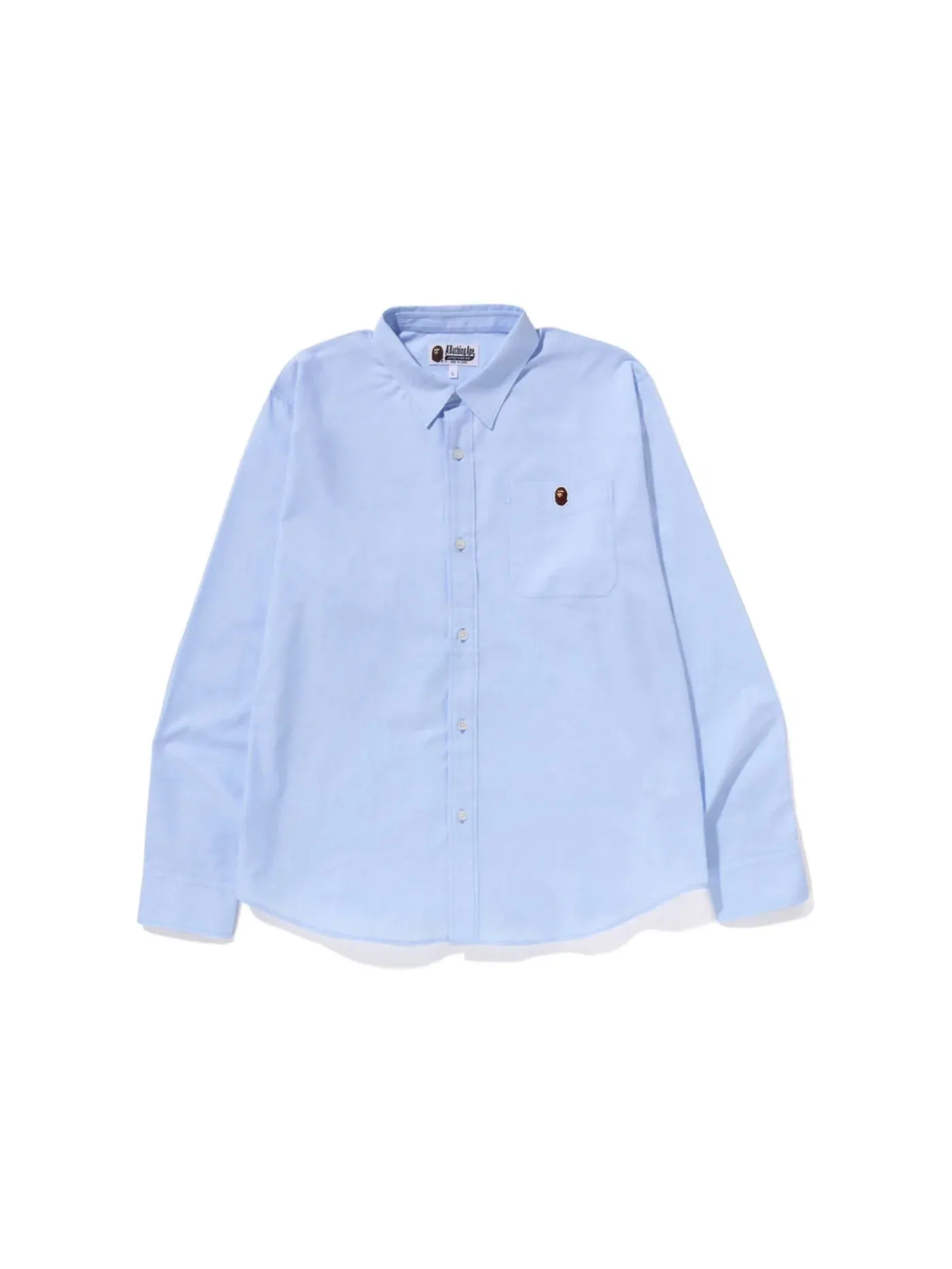 Мужская рубашка свободного кроя BAPE Oxford, Sax — изображение 1 из 1