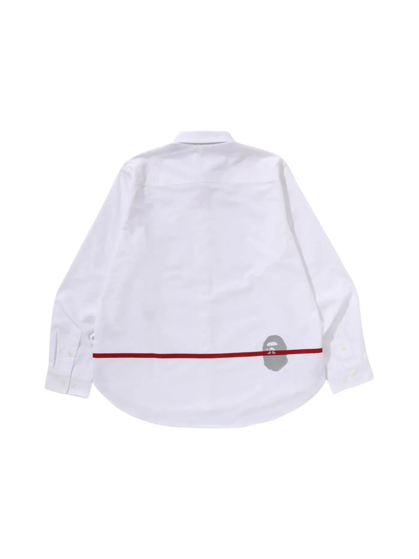 Мужская рубашка оксфорд с длинным рукавом BAPE — изображение 2 из 2, белый