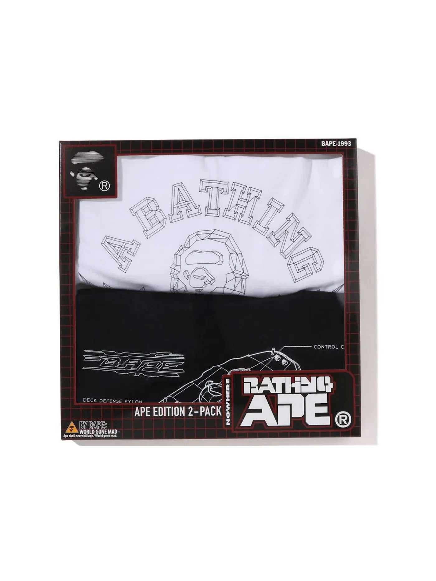 Мужской комплект футболок с принтом BAPE Package Box #2 Tee — изображение 1 из 3, белый