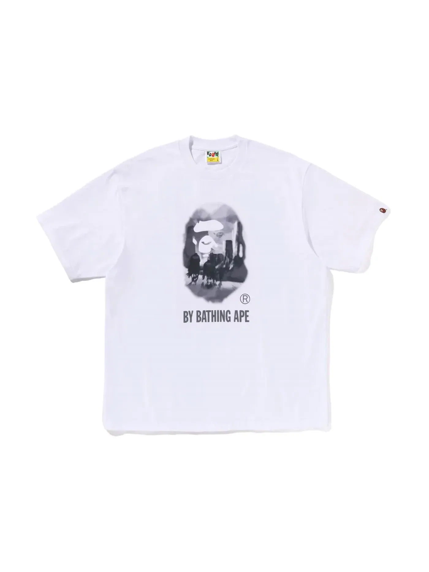 Мужская футболка свободного кроя BAPE Painting By Bathing Ape Relaxed Fit Tee — изображение 1 из 1, белый