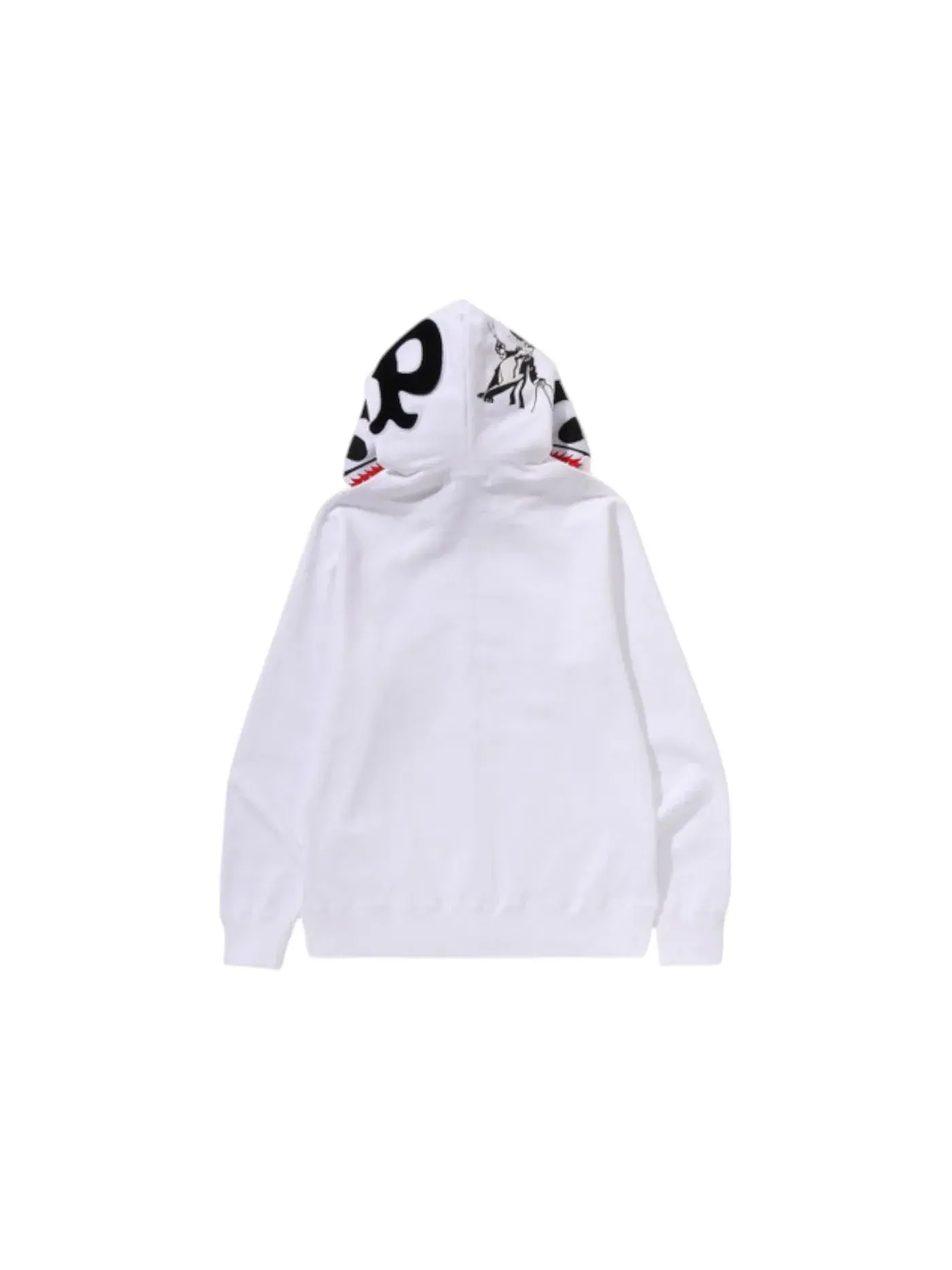 Мужская худи с принтом BAPE Panda Full Zip Hoodie — изображение 2 из 2, белый