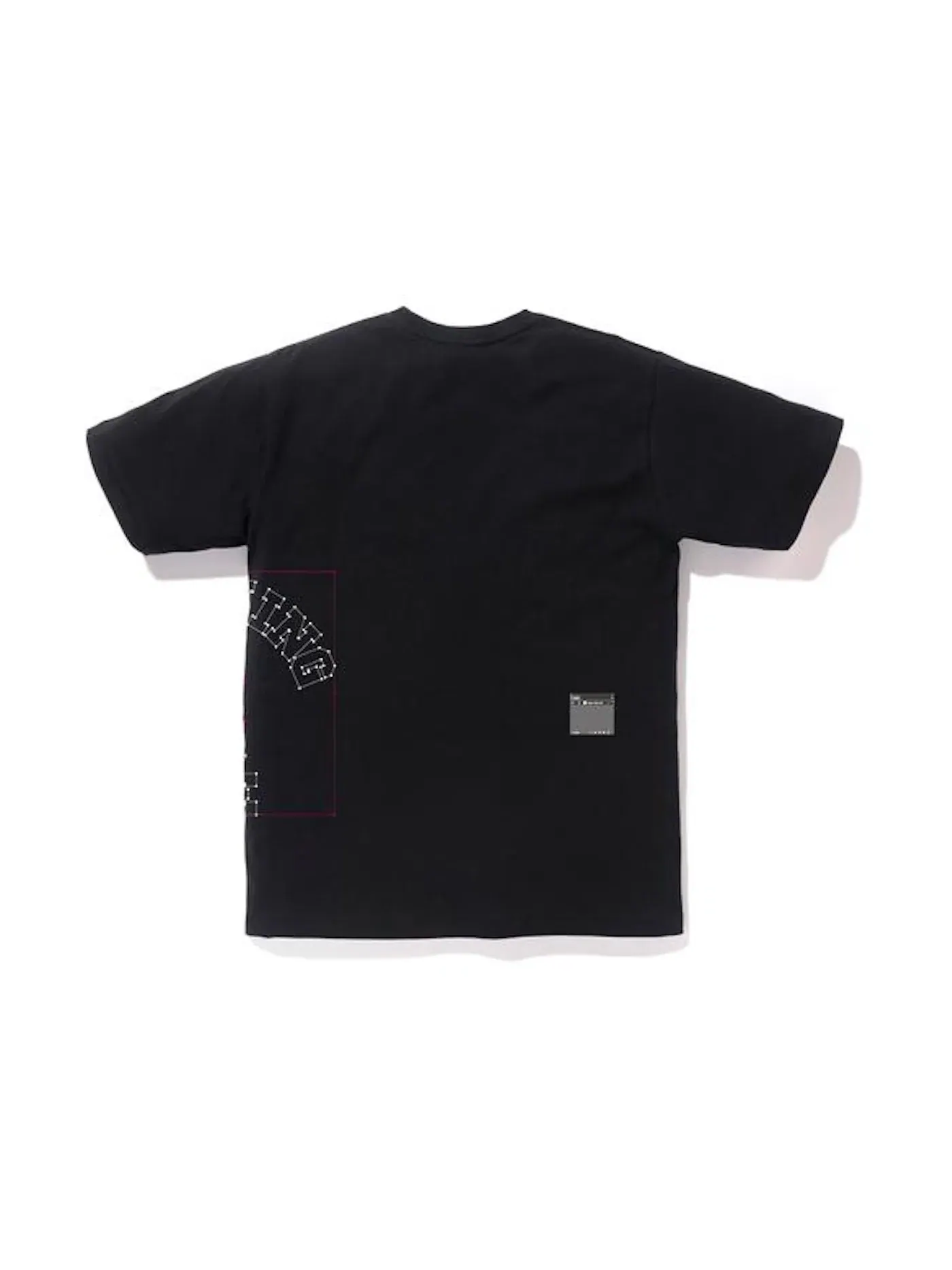 Мужская футболка с принтом BAPE Tee BAPE — изображение 2 из 2, черный