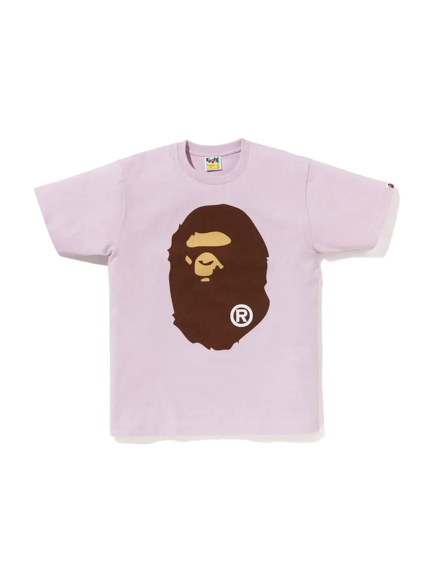 Мужская футболка с принтом BAPE Tee (SS23) — изображение 1 из 2, фиолетовый