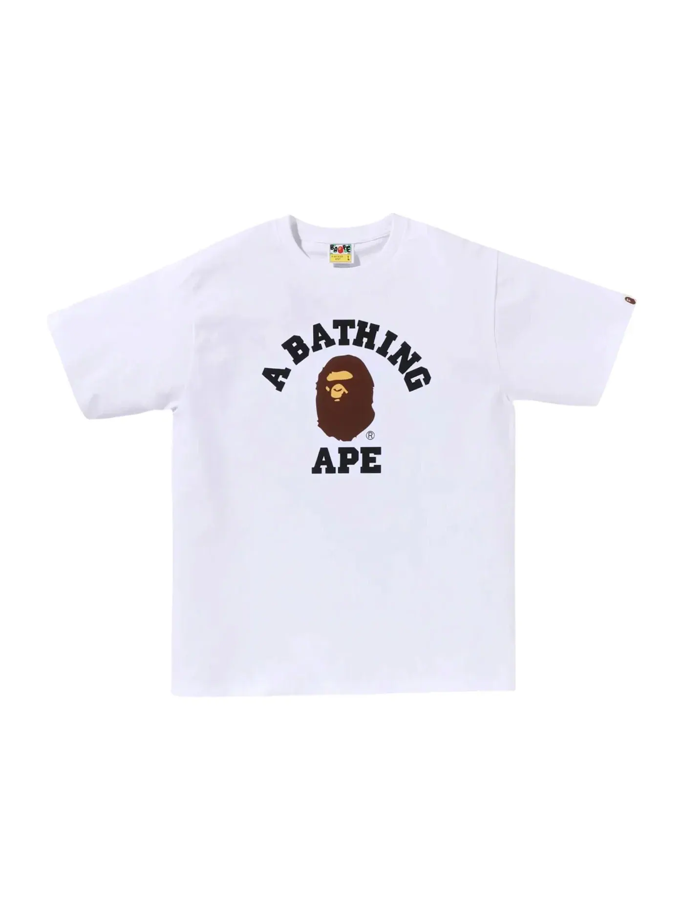 Мужская футболка с принтом BAPE — изображение 1 из 1, белый