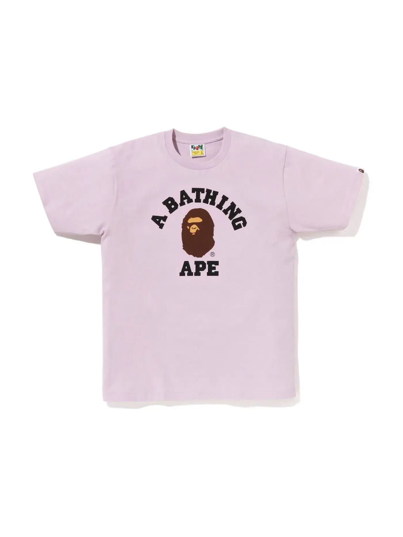 Мужская футболка с принтом BAPE Tee BAPE — изображение 1 из 1, фиолетовый