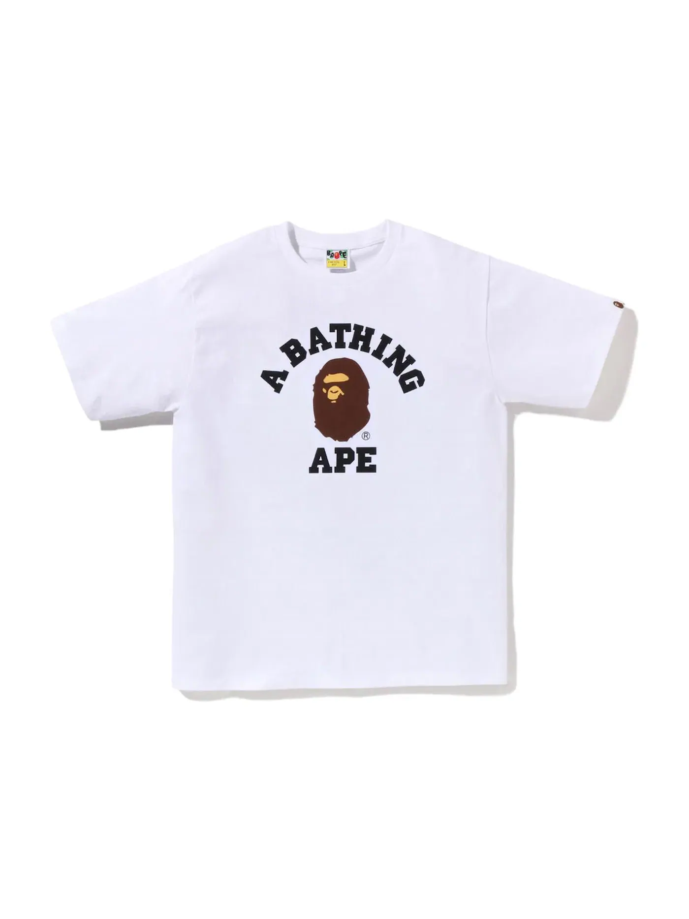 Мужская футболка с принтом BAPE Tee — изображение 1 из 1, белый