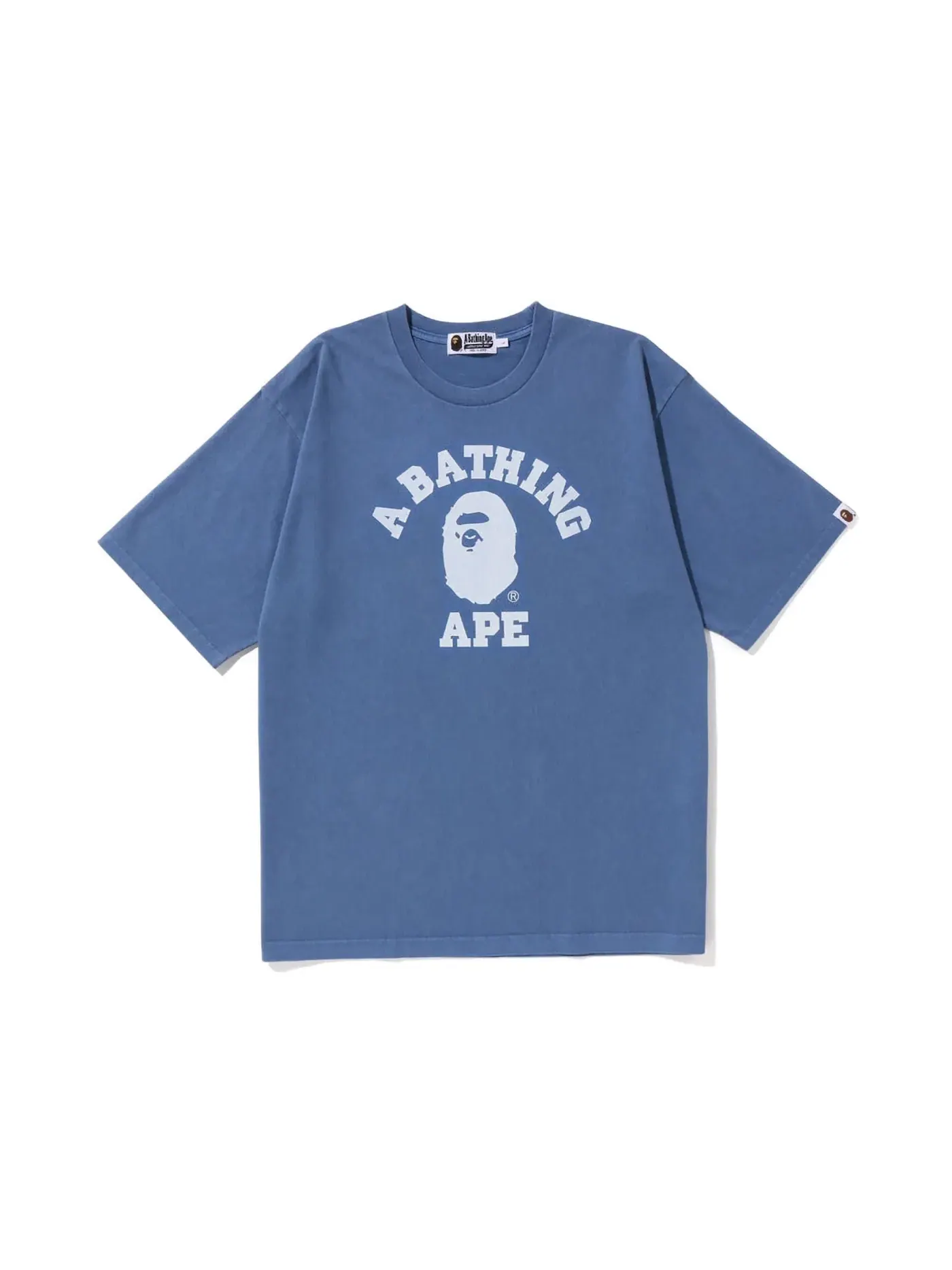 Мужская футболка свободного кроя BAPE Tee — изображение 1 из 1, темно-синий