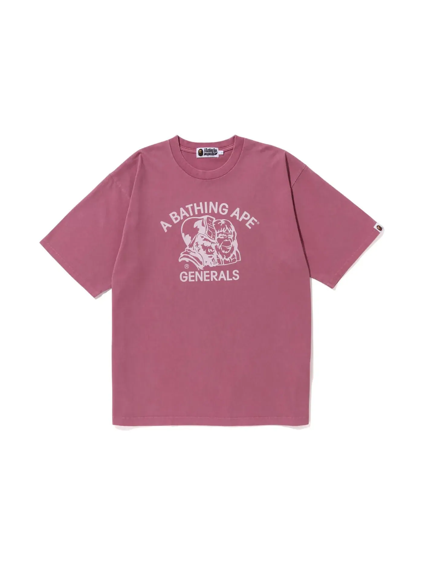 Мужская футболка свободного кроя Pigment Dyed General BAPE — изображение 1 из 1, фиолетовый