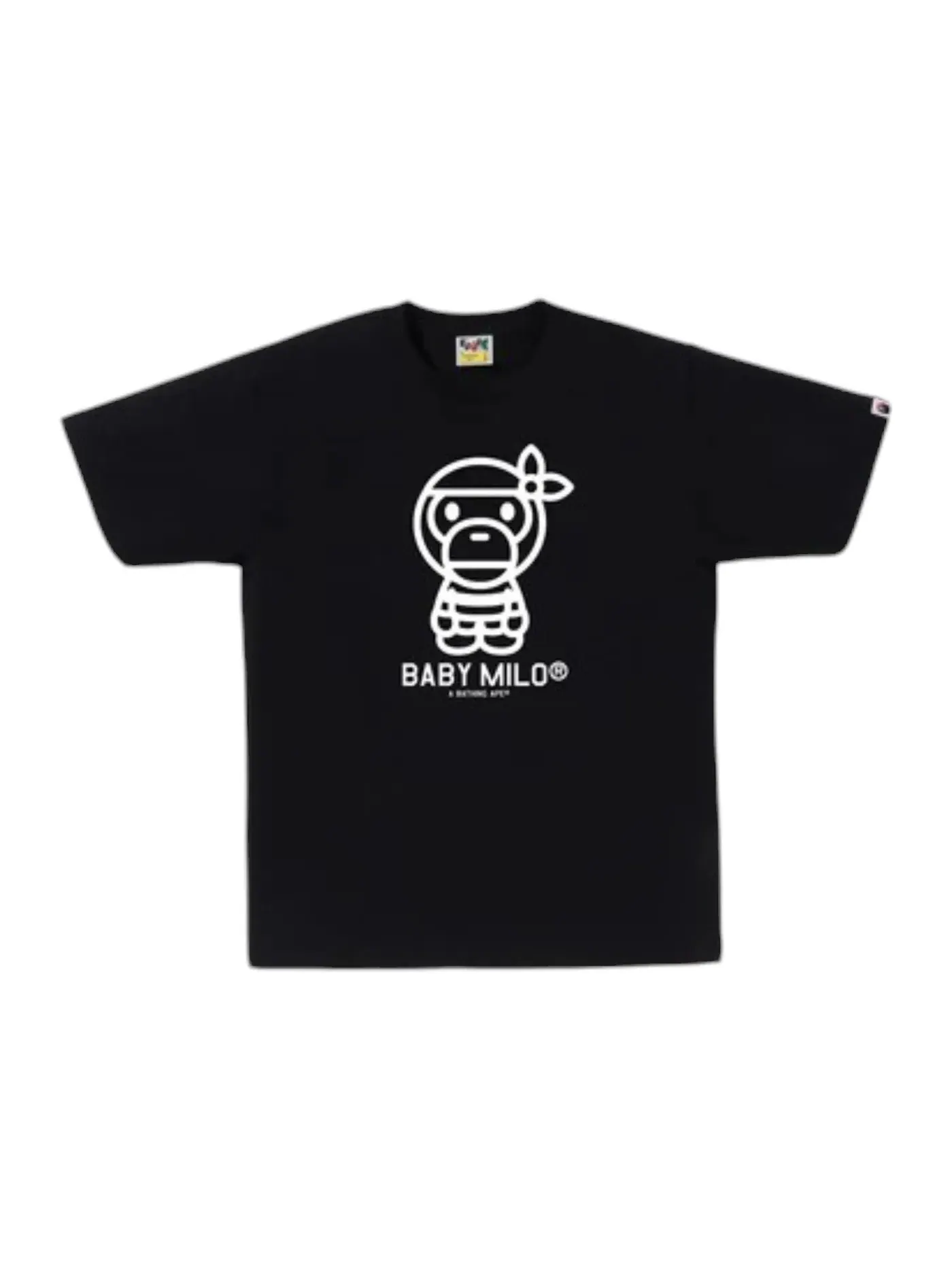 Мужская футболка с принтом BAPE Pirate Baby Milo Tee — изображение 1 из 1, черный