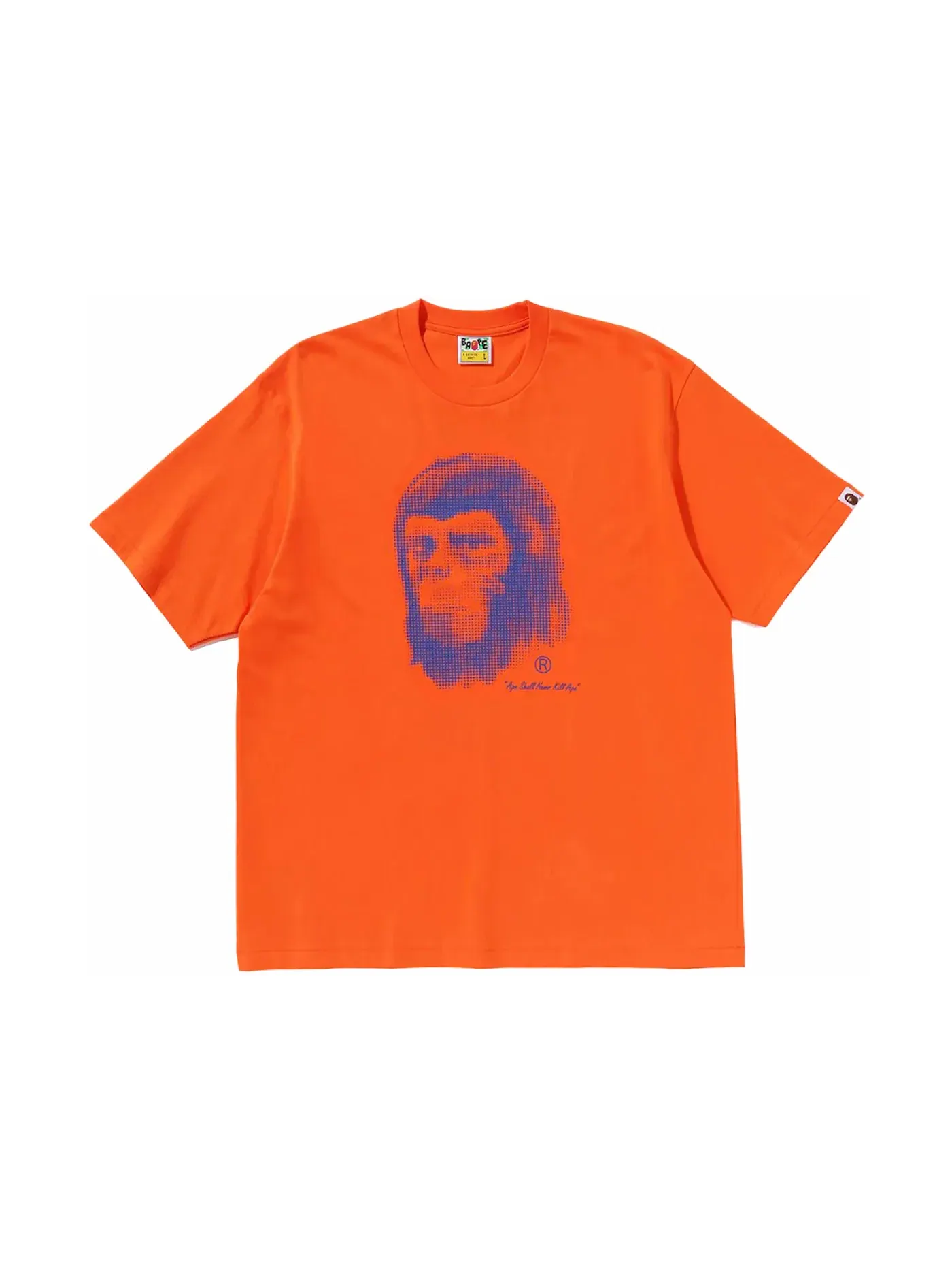 Мужская футболка с принтом BAPE Pixel Comic Ape Head Relaxed Fit Tee BAPE — изображение 1 из 2, оранжевый