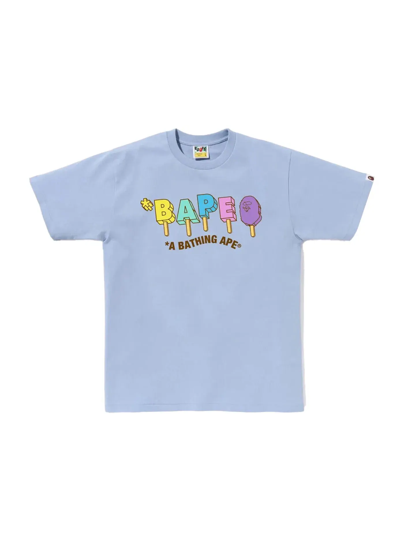 Мужская футболка с принтом BAPE Popsicle Tee Sax, Sax — изображение 1 из 2