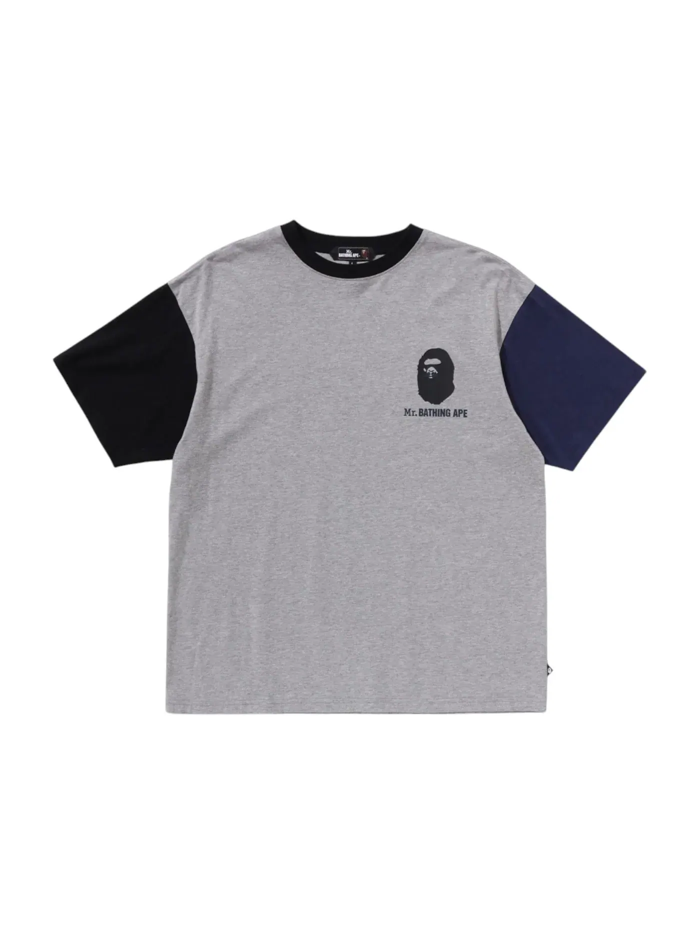 Мужская футболка с принтом BAPE Print 7 BAPE — изображение 1 из 2, серый