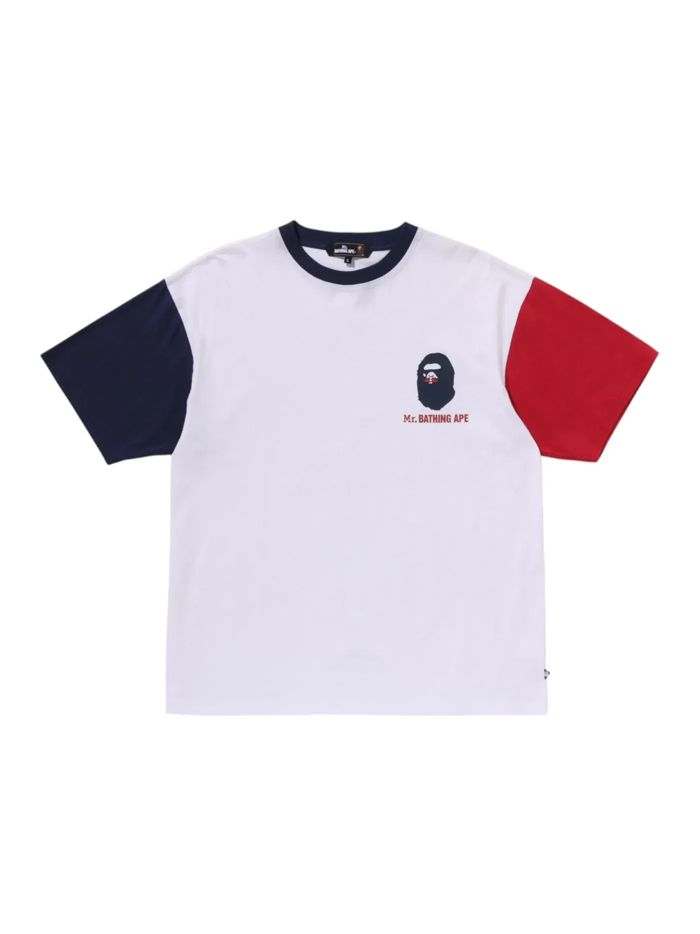 Мужская футболка с принтом BAPE Print 7 BAPE — изображение 1 из 2, белый