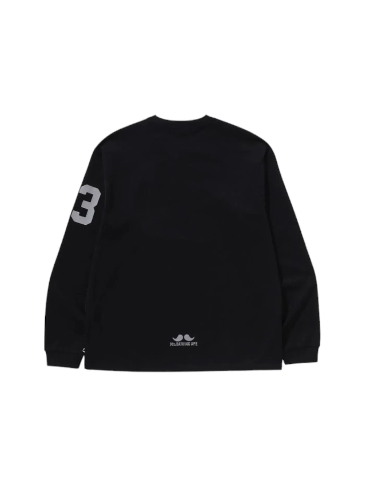 Мужская футболка с длинным рукавом с принтом BAPE Tee BAPE — изображение 2 из 2, черный