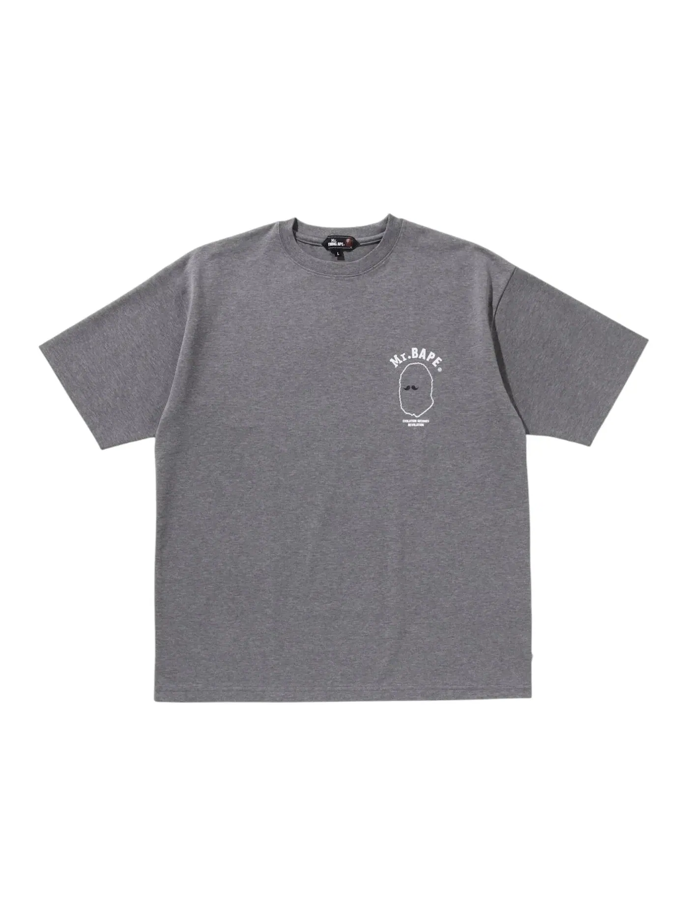Мужская футболка с принтом BAPE Print II Tee BAPE — изображение 1 из 1, серый