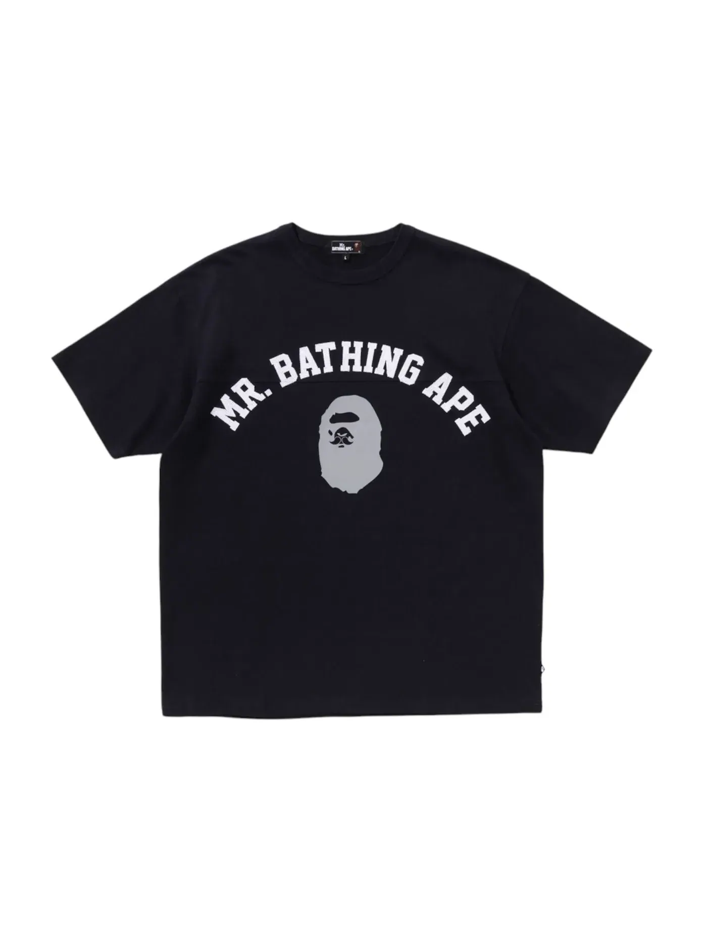 Мужская футболка с принтом BAPE Print 8 Tee BAPE — изображение 1 из 2, темно-синий
