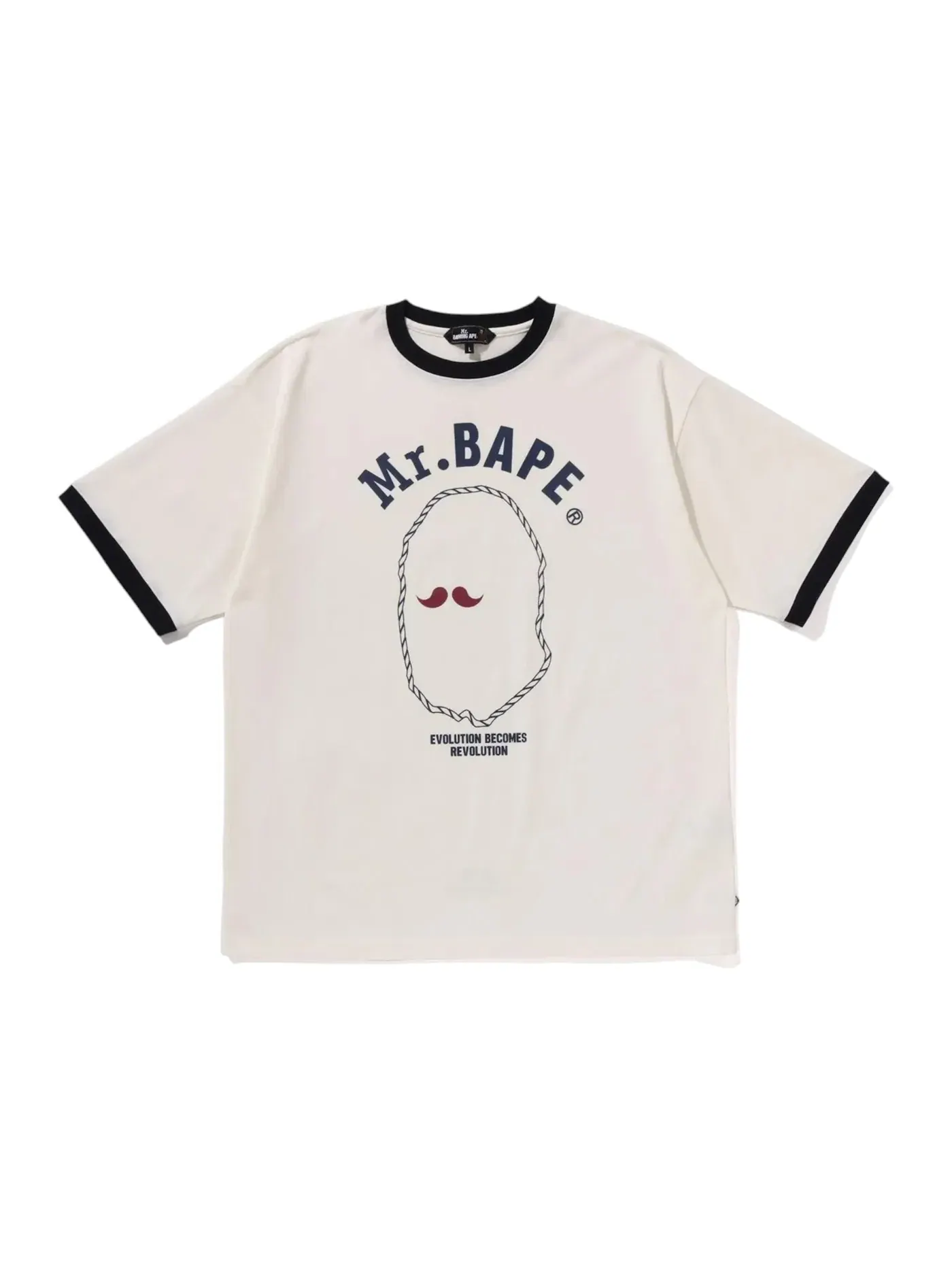 Мужская футболка с принтом BAPE Print III Tee BAPE — изображение 1 из 1, белый