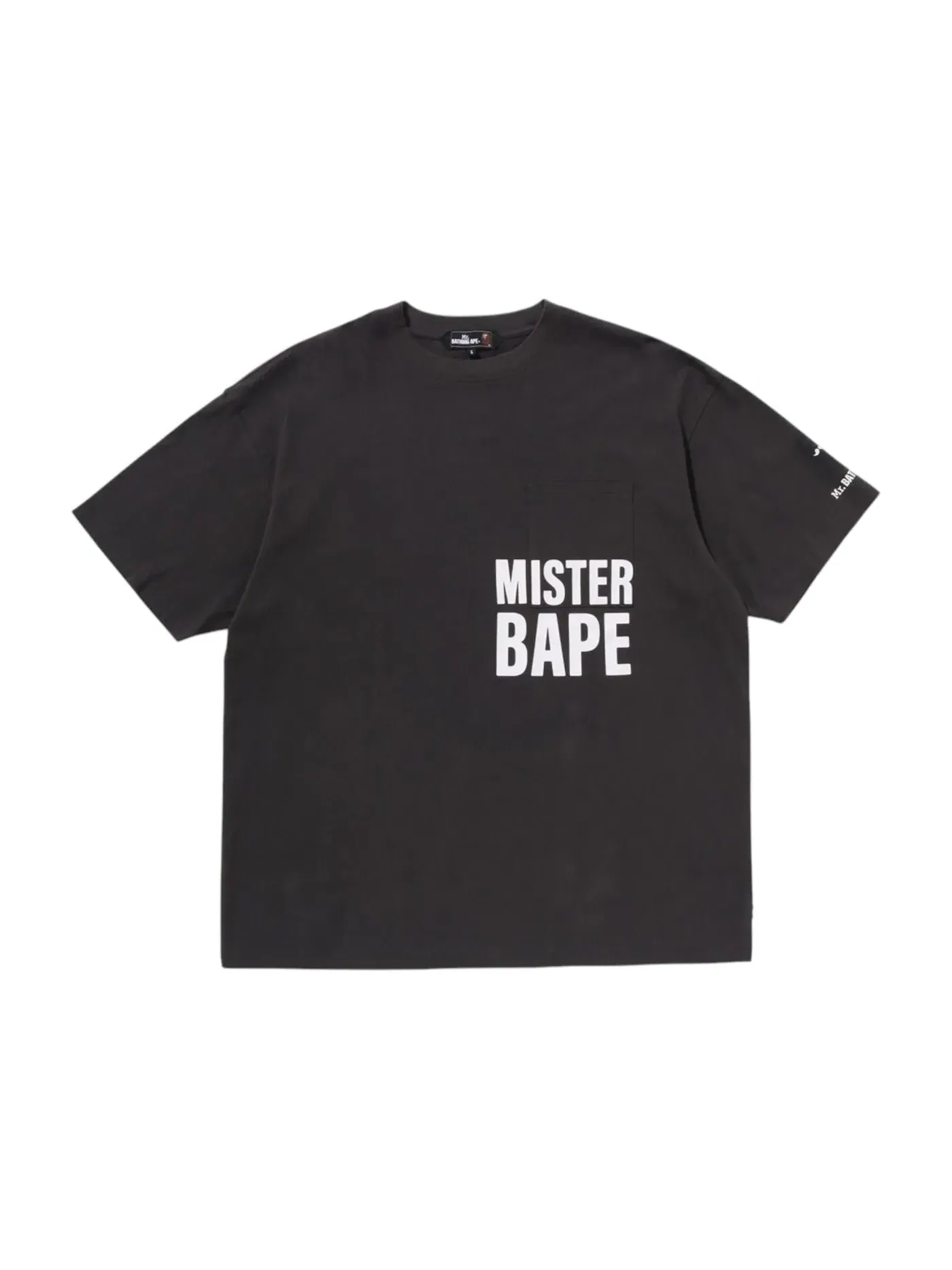Мужская футболка с принтом BAPE Tee BAPE — изображение 1 из 2, серый