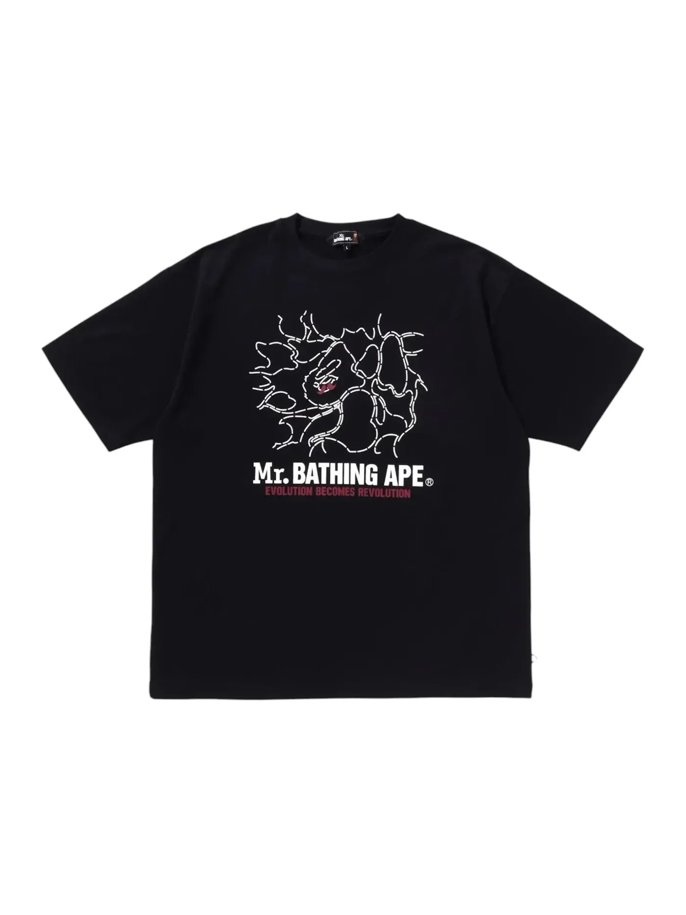 Мужская футболка с принтом BAPE Tee (SS25) BAPE — изображение 1 из 1, темно-синий
