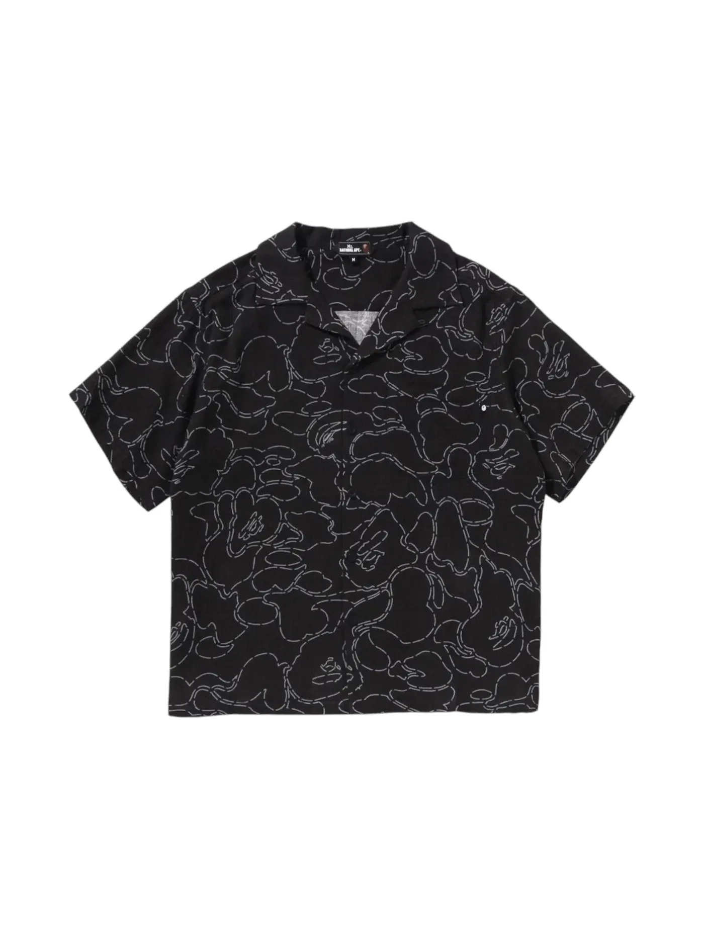 Мужская футболка с принтом BAPE Shirt — изображение 1 из 2, черный