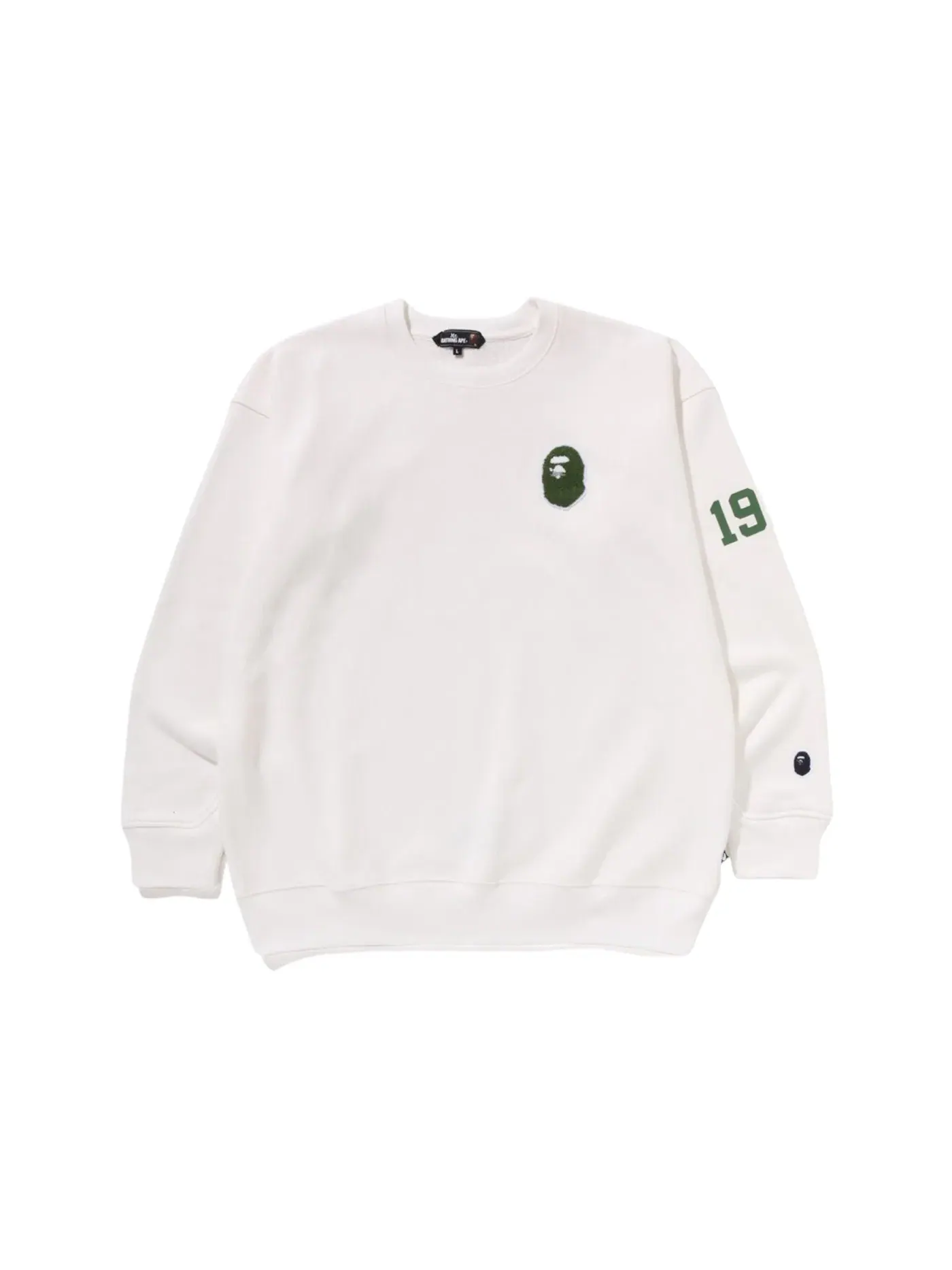 Мужской свитшот с длинным рукавом BAPE — изображение 1 из 1, белый
