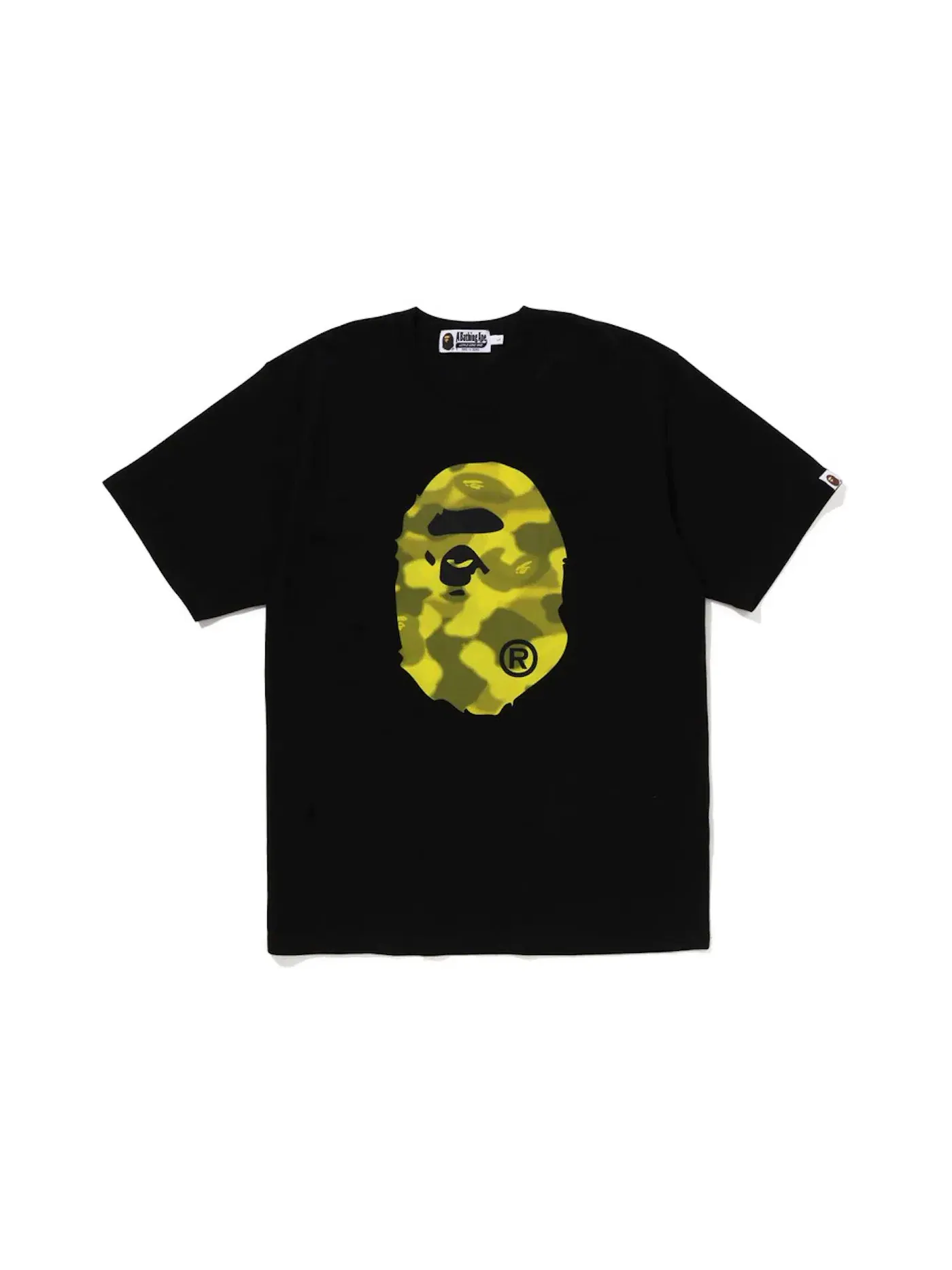 Мужская футболка с принтом Ape Head BAPE — изображение 1 из 2, черный