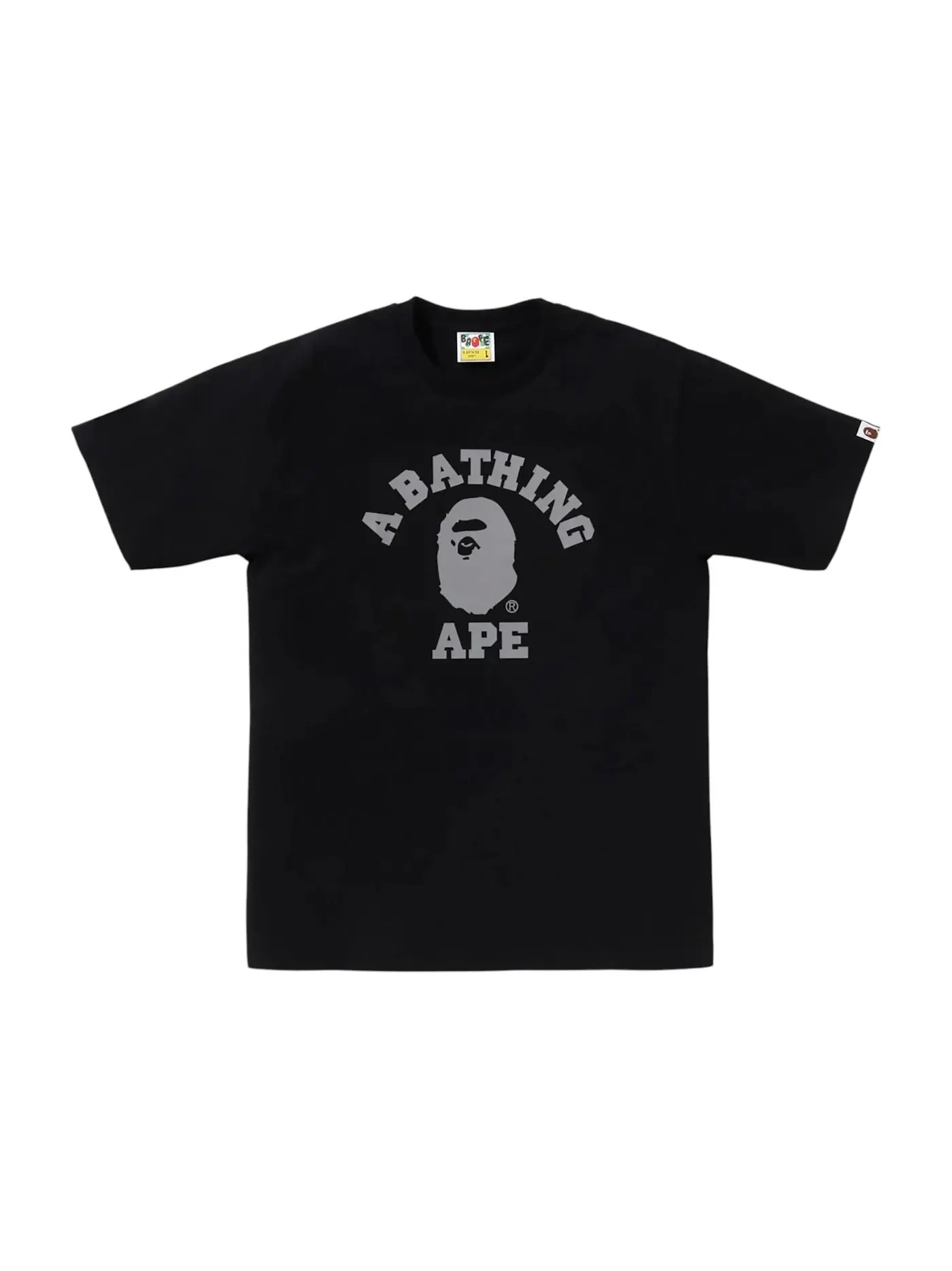 Мужская футболка с принтом BAPE Tee BAPE — изображение 1 из 2, черный